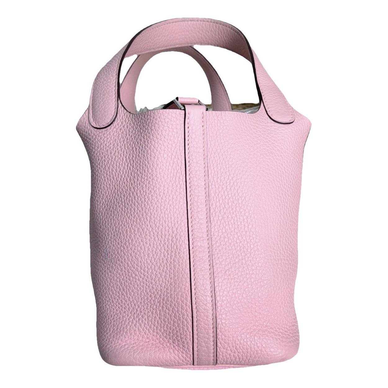 Picotin leather tote