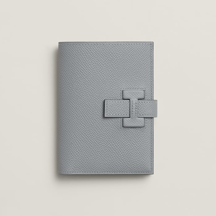 Gris Pantin New H Passant Compact Wallet
