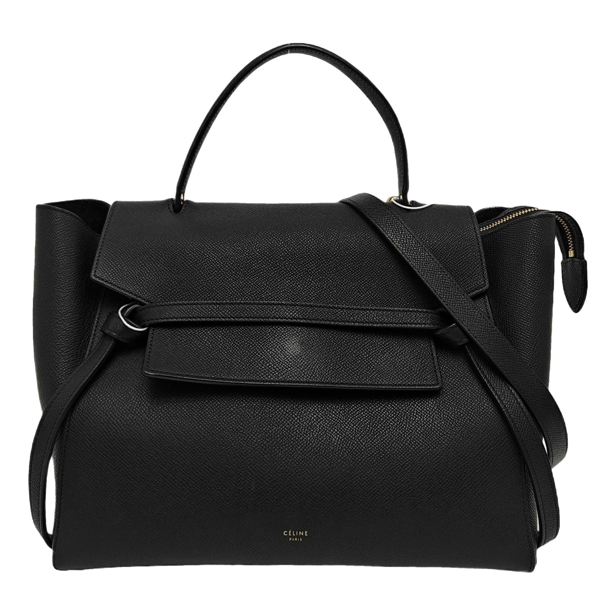 Belt leather handbag