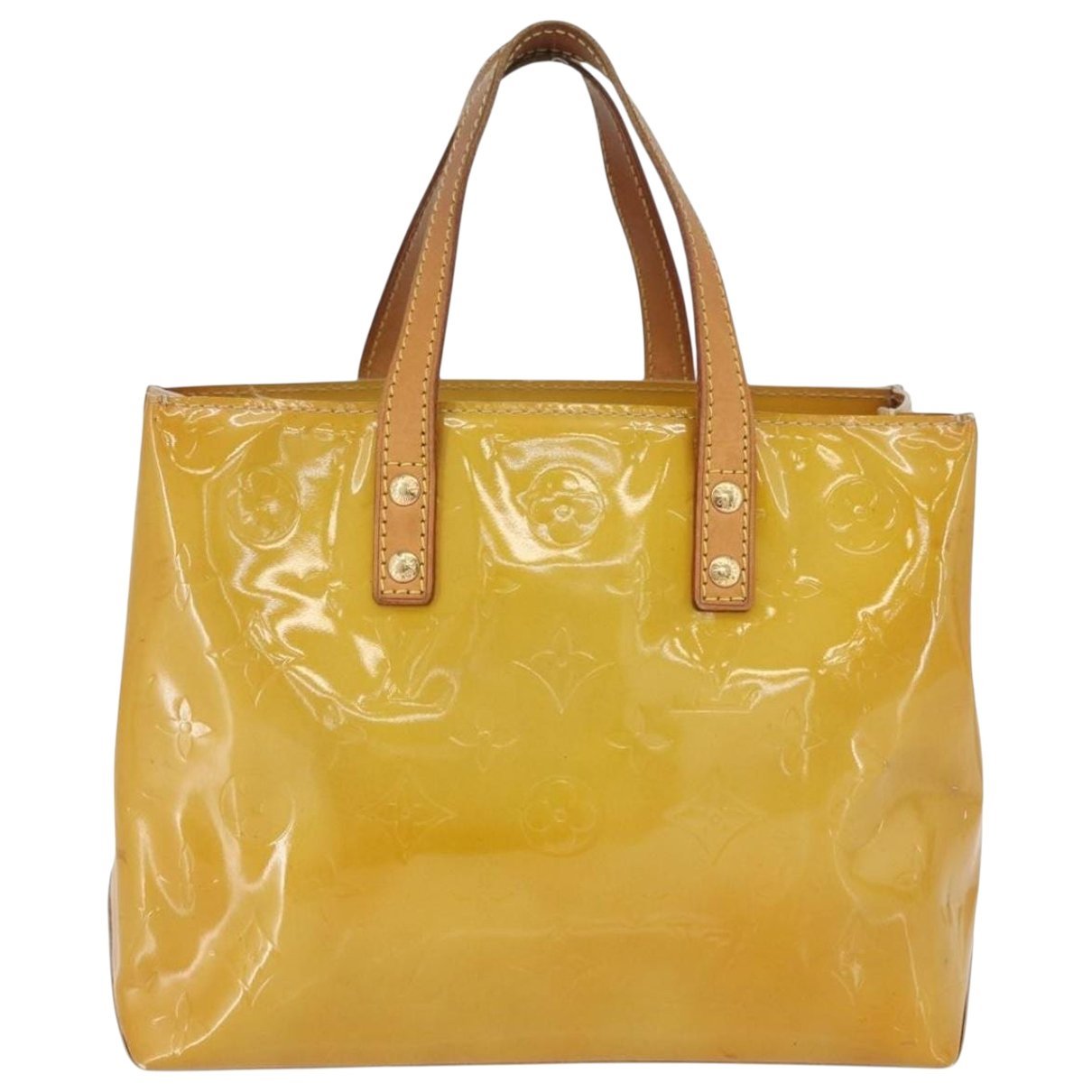 Reade patent leather handbag