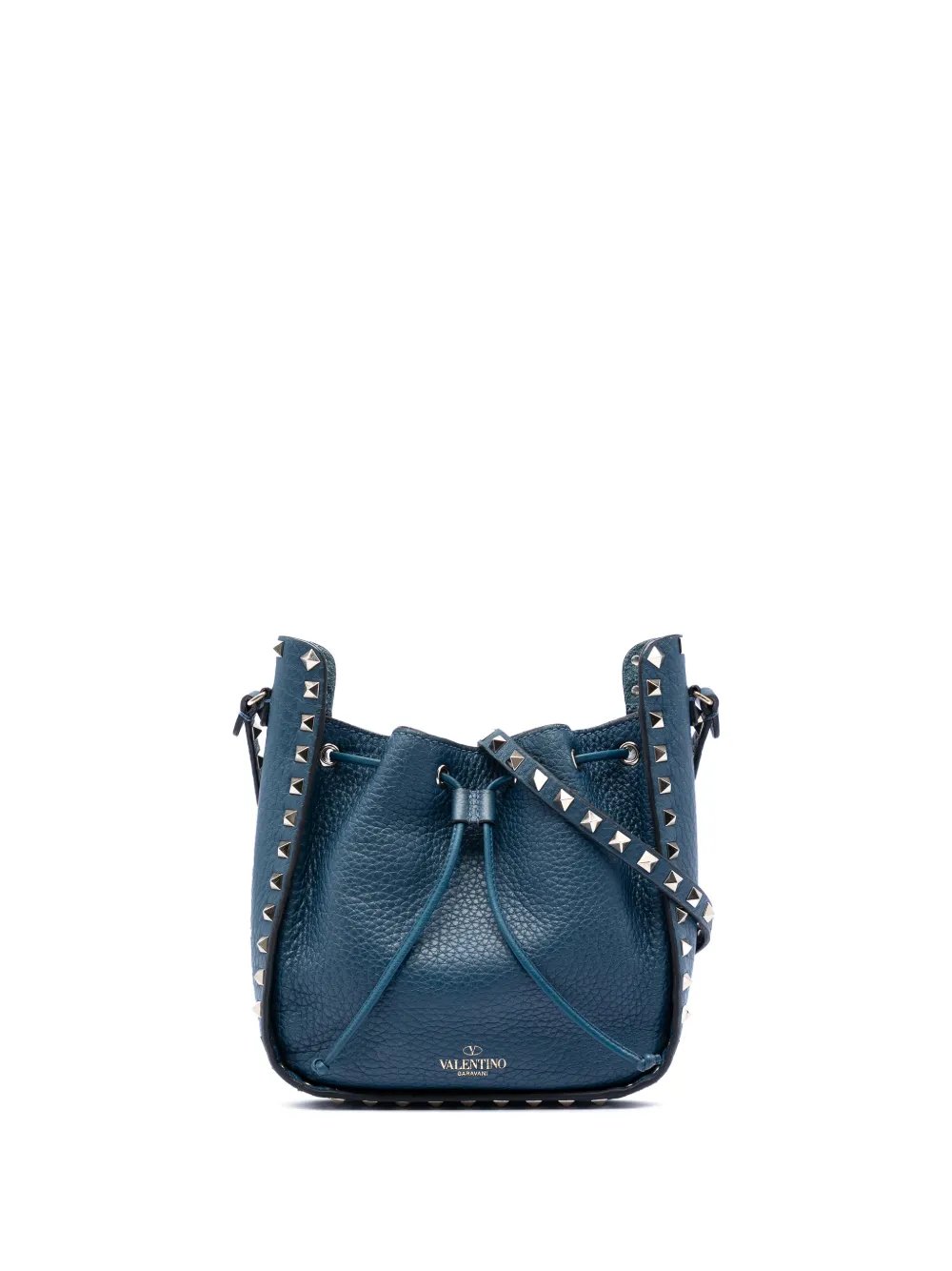 2018-2026 Small Grained Calfskin Rockstud bucket bag