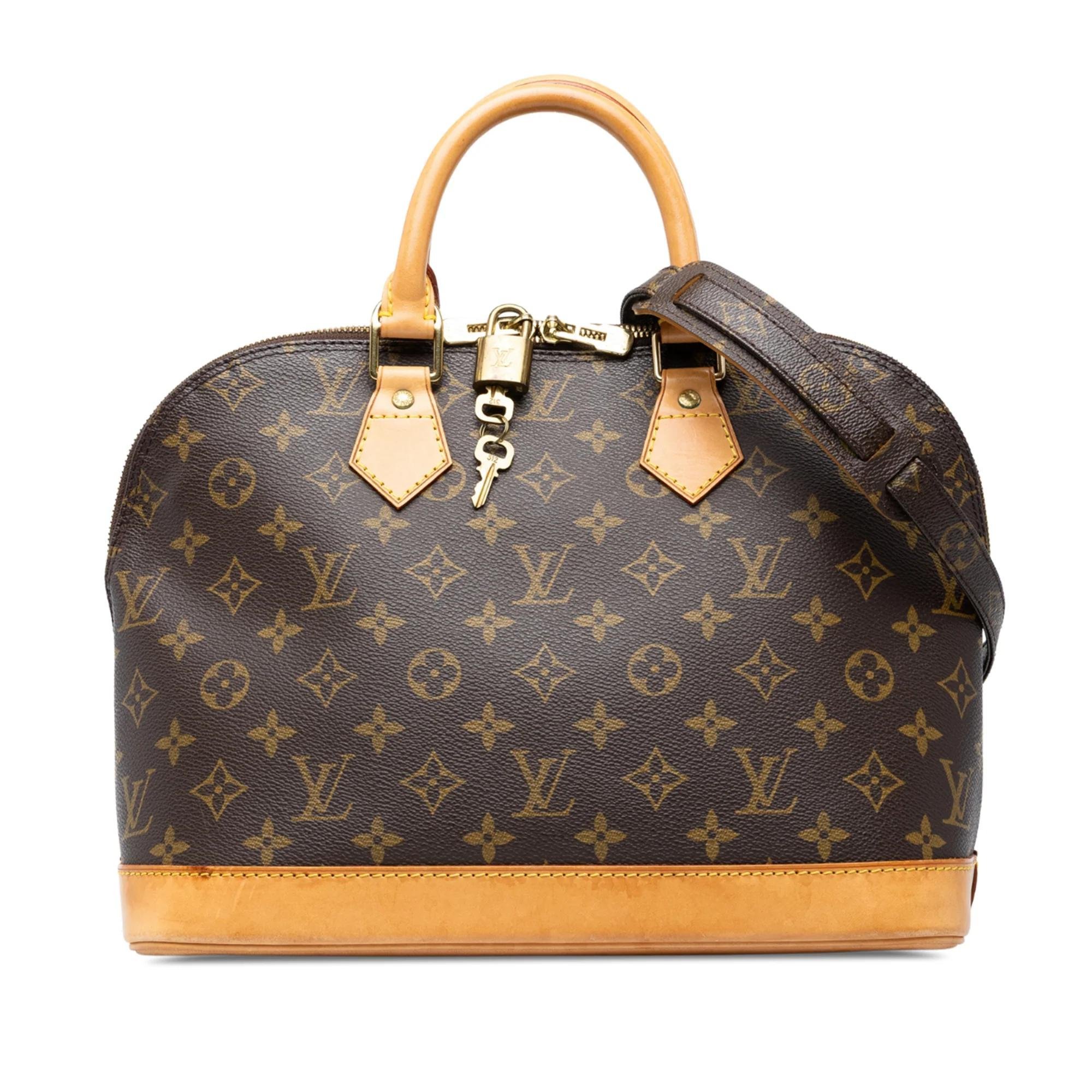 Louis Vuitton Alma leather handbag