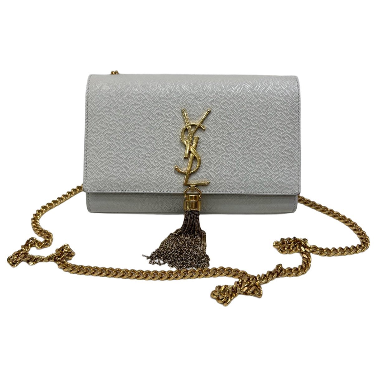 Pompom Kate leather handbag