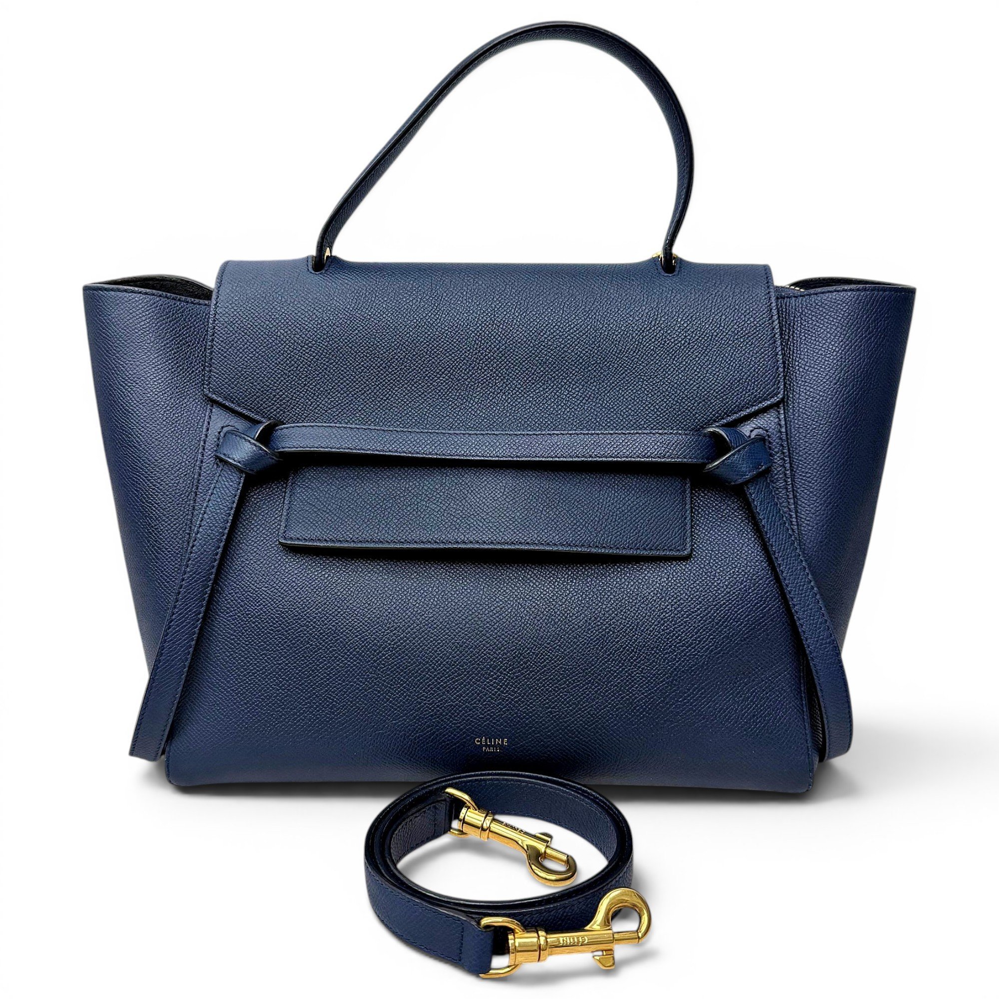 Belt leather handbag