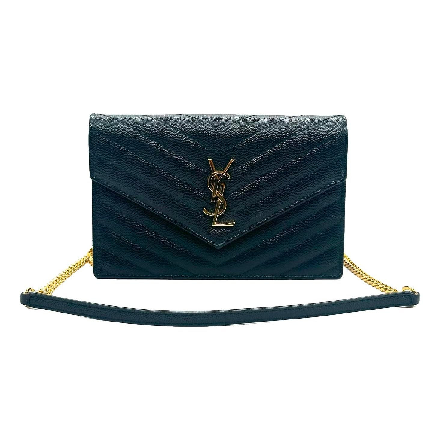 Envelope leather handbag