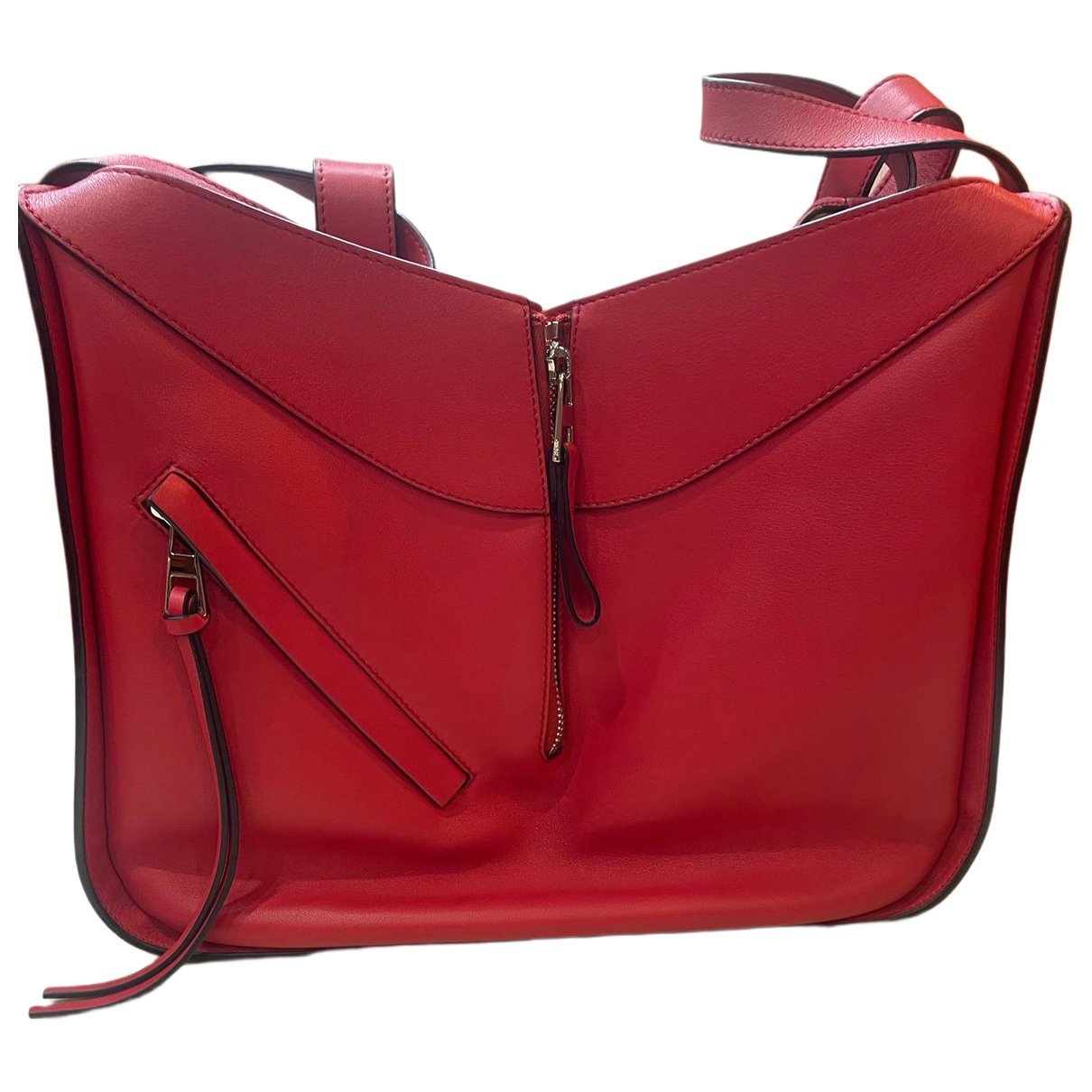 Hammock leather handbag