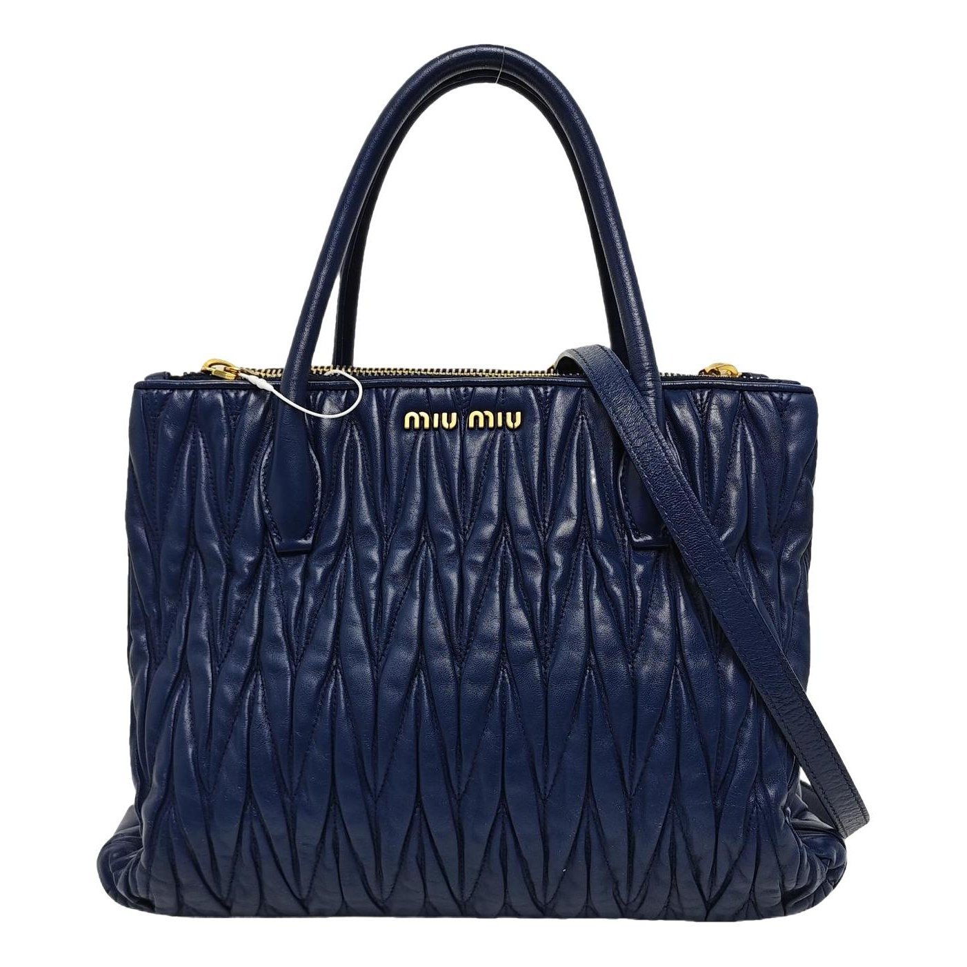 Matelassé leather crossbody bag