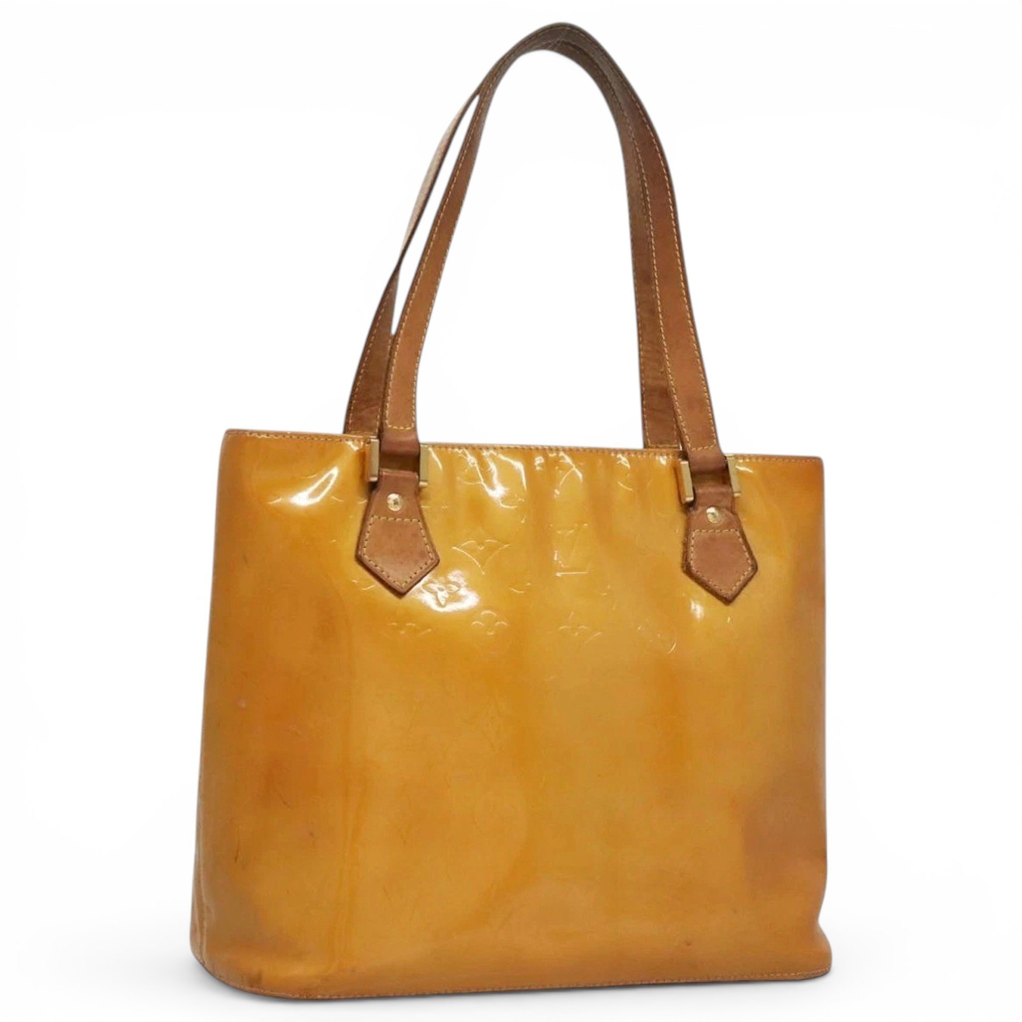 Patent leather handbag