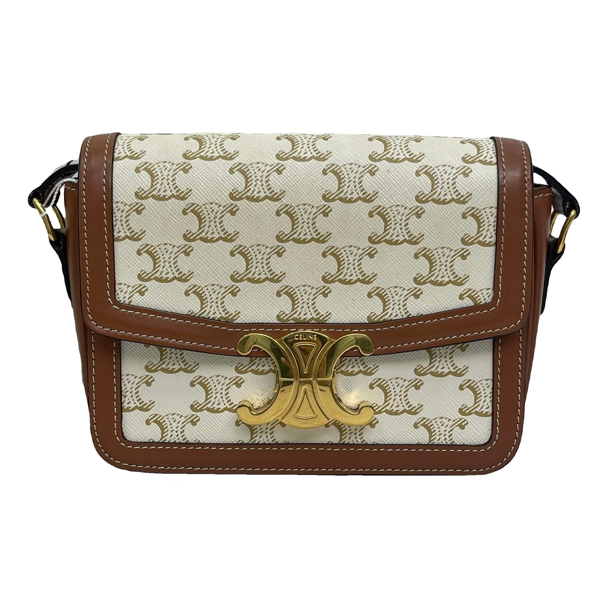 Triomphe leather handbag