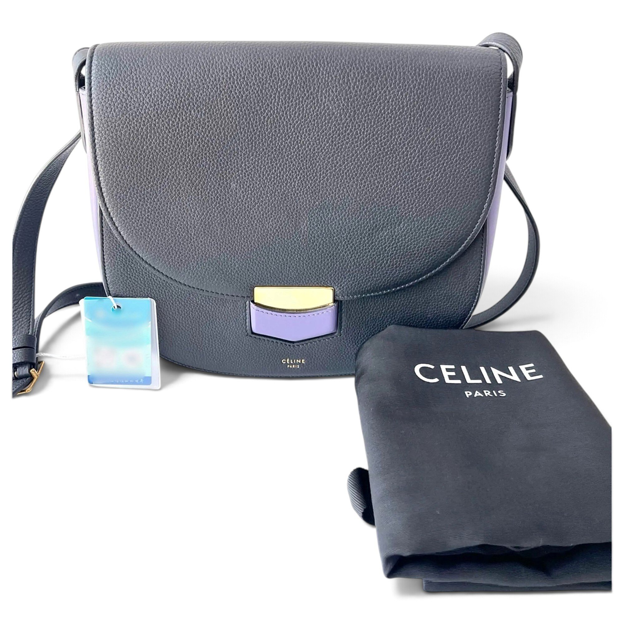 Trotteur leather handbag
