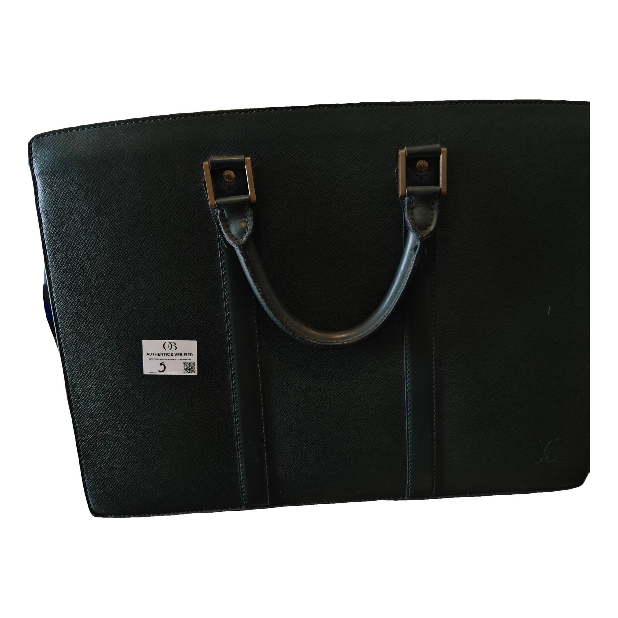 Porte Documents Voyage leather handbag