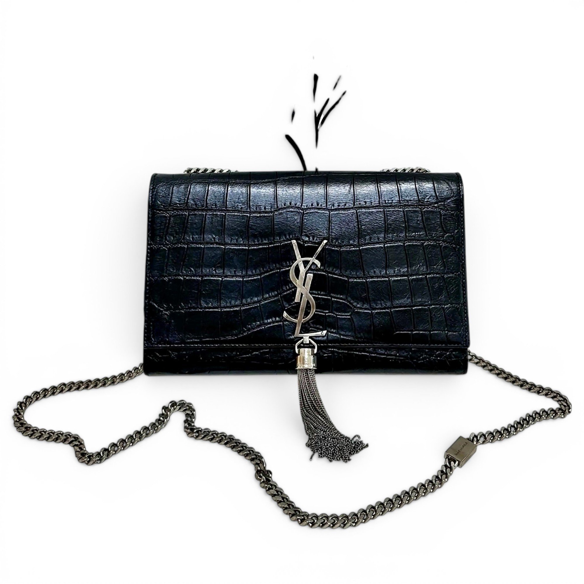 Pompom Kate leather handbag