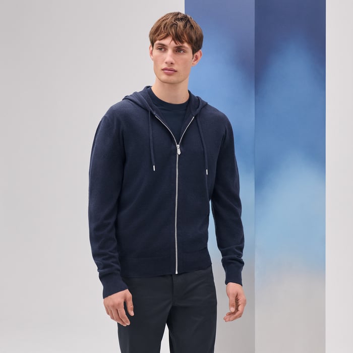Océan Cashmere "Maillon Chaine d'Ancre" Hooded Jacket