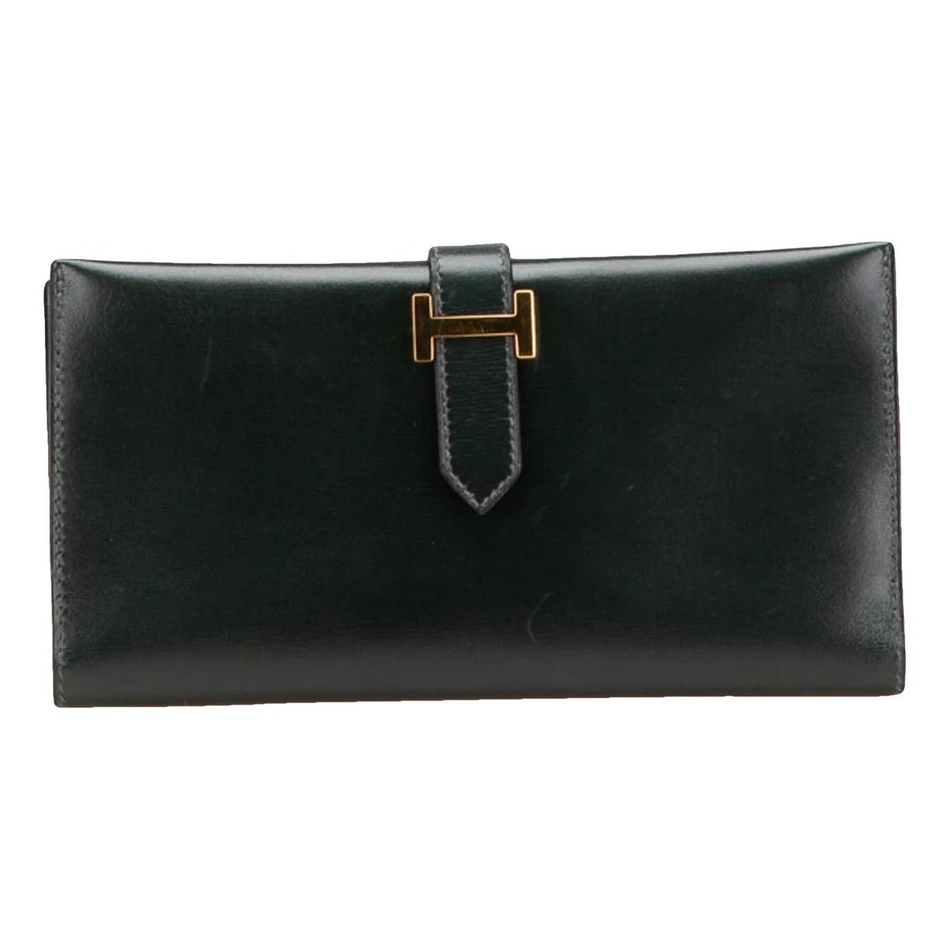 Hermes Bearn Handbag Box Calf Leather