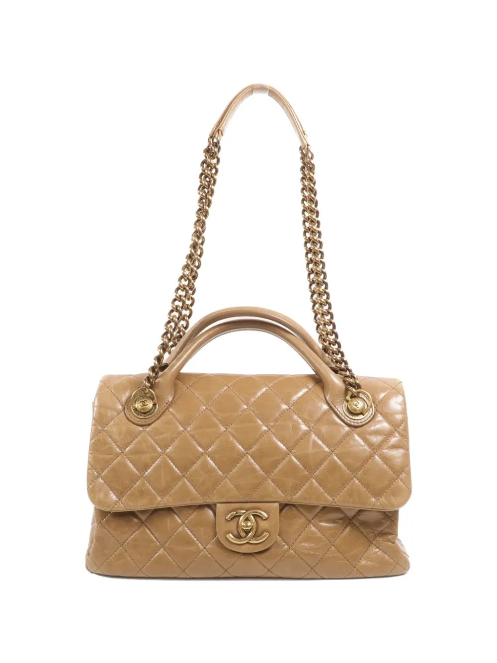 CC turn-lock shoulder bag