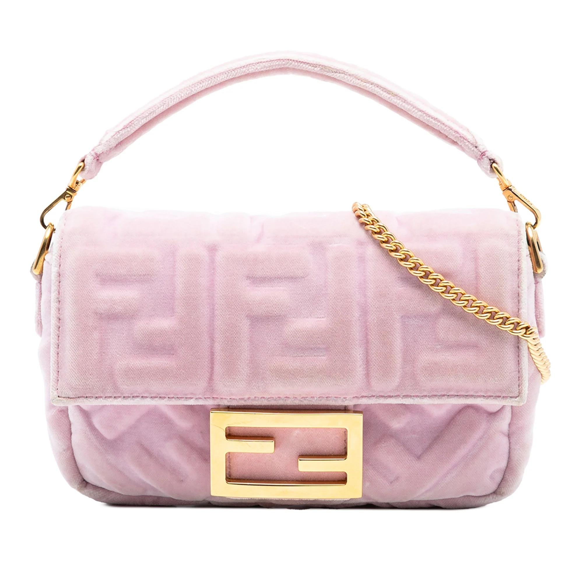 Fendi Baguette velvet satchel