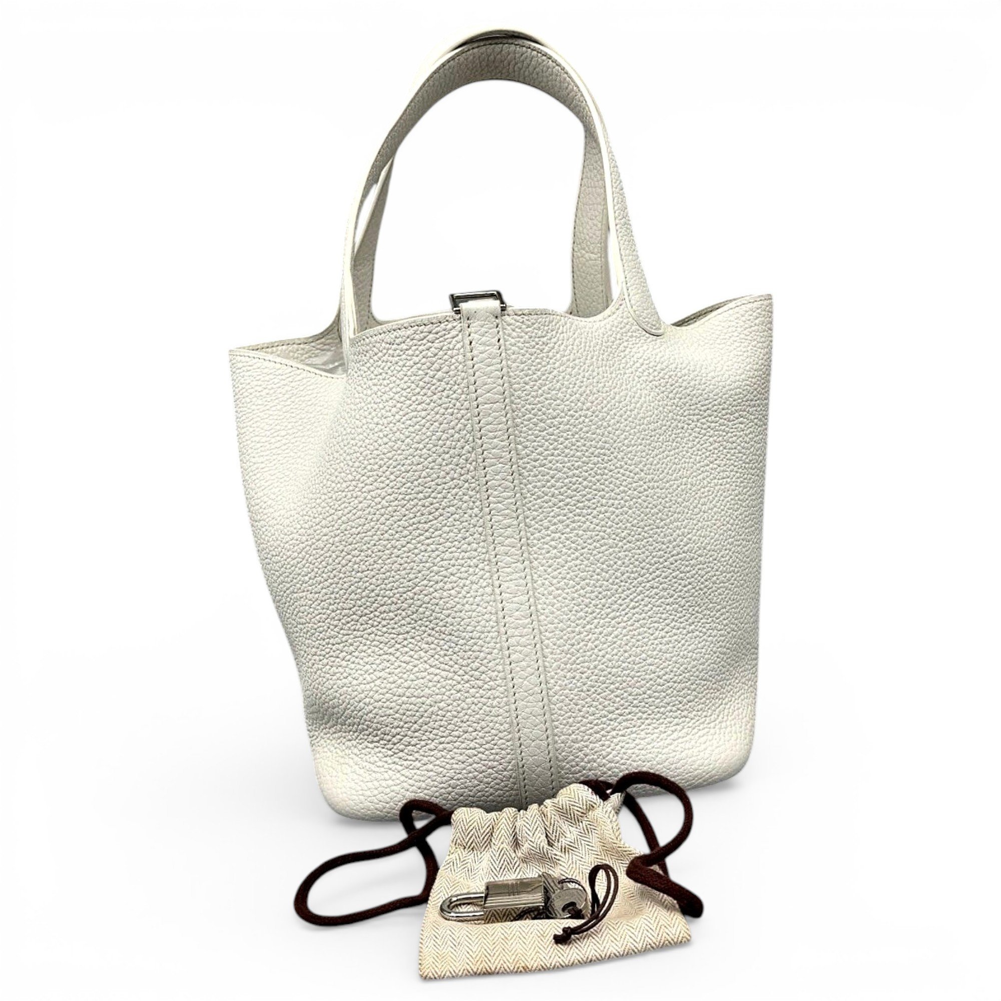Picotin leather handbag