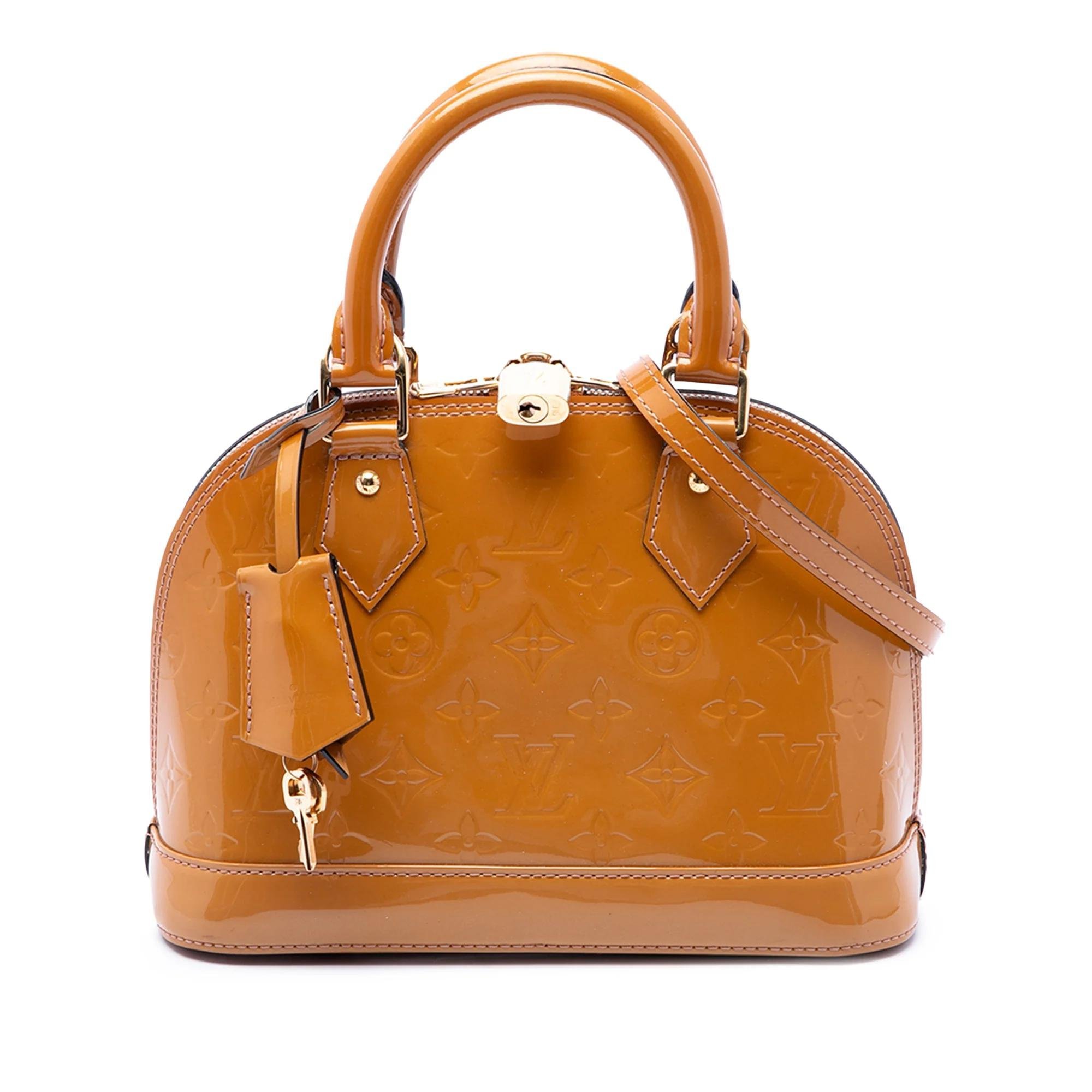 Louis Vuitton Alma leather satchel