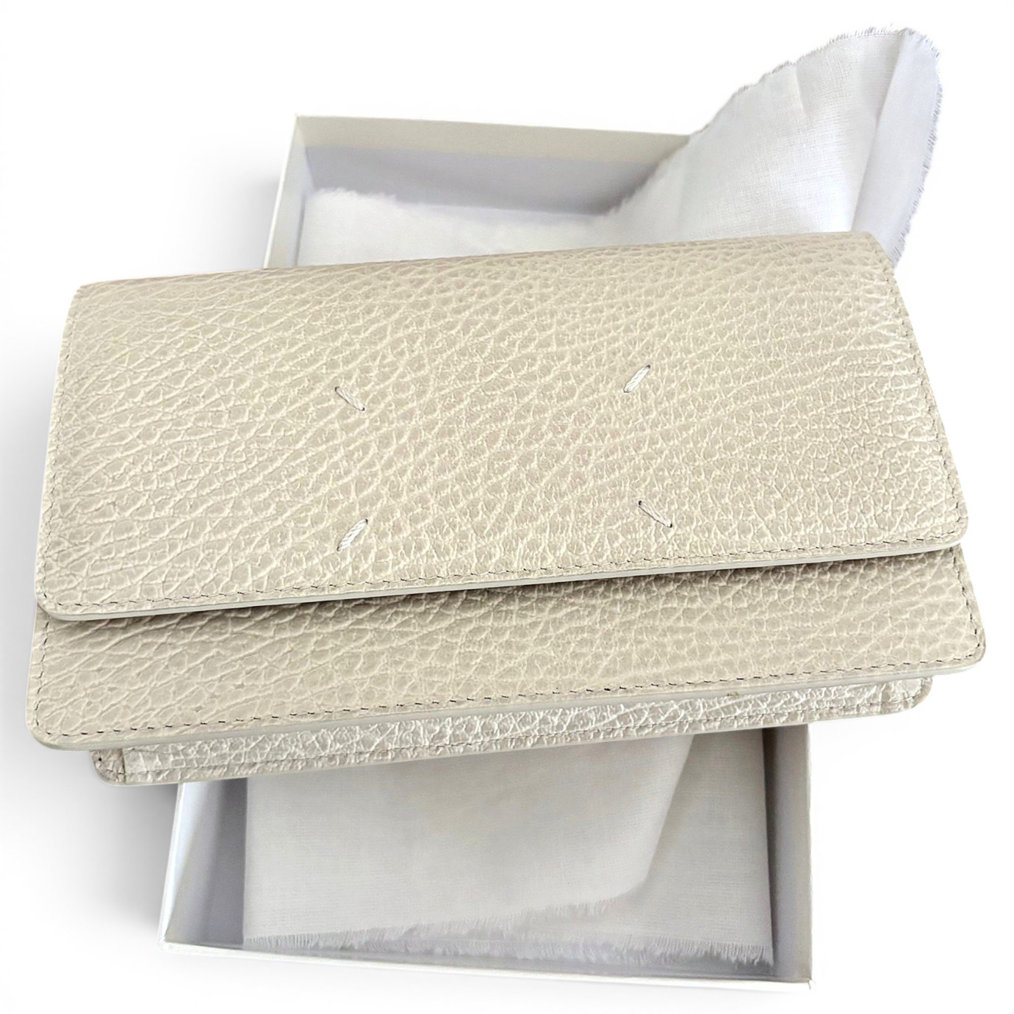 Leather clutch bag
