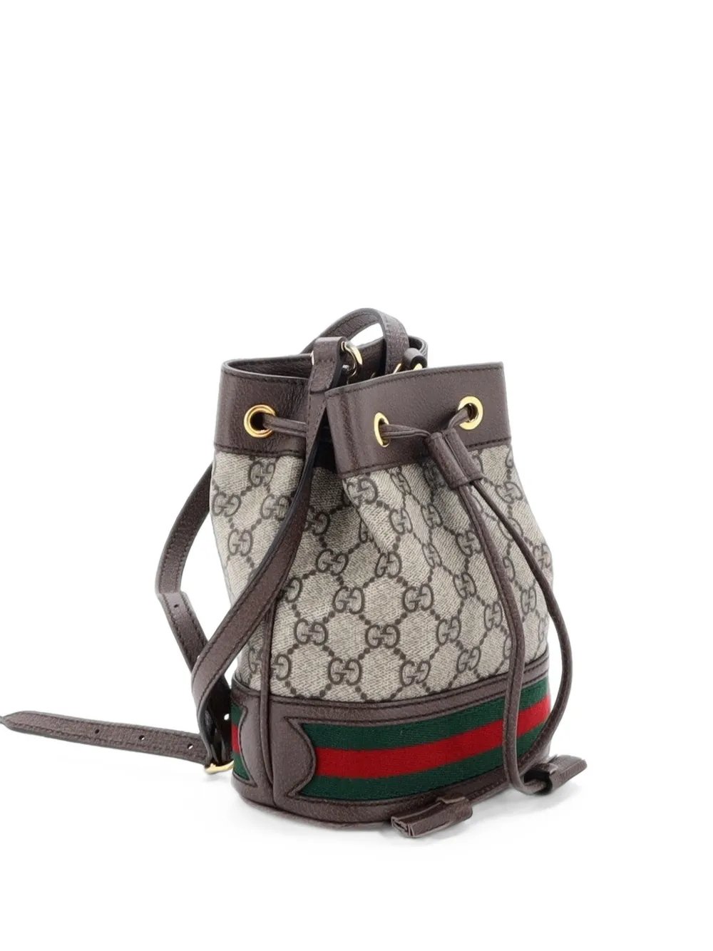 Ophidia GG Coated Canvas Mini bucket bag