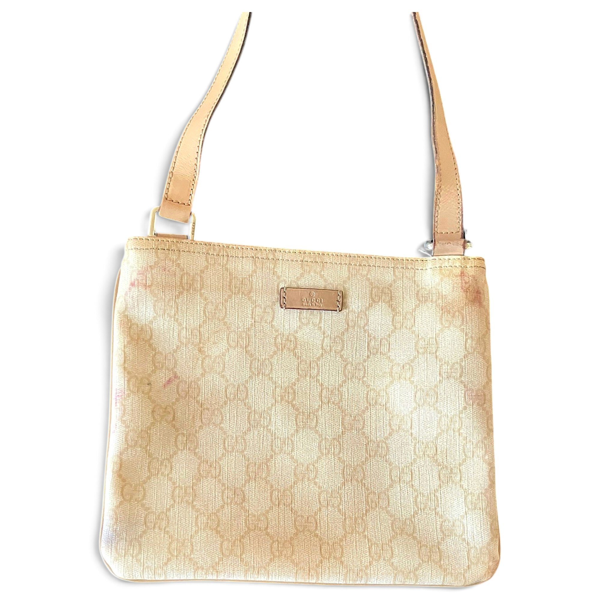 Leather clutch bag