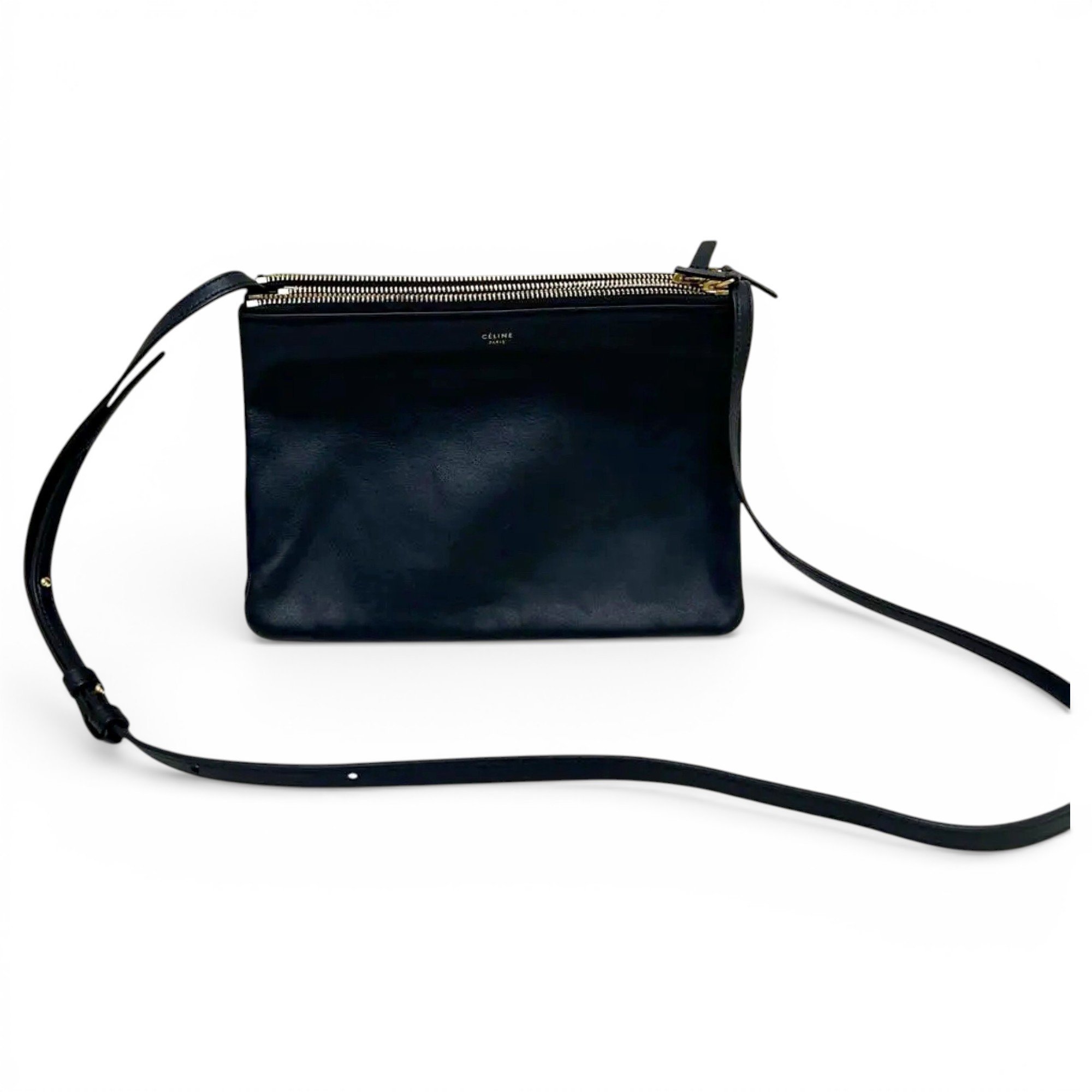 Trio leather crossbody bag