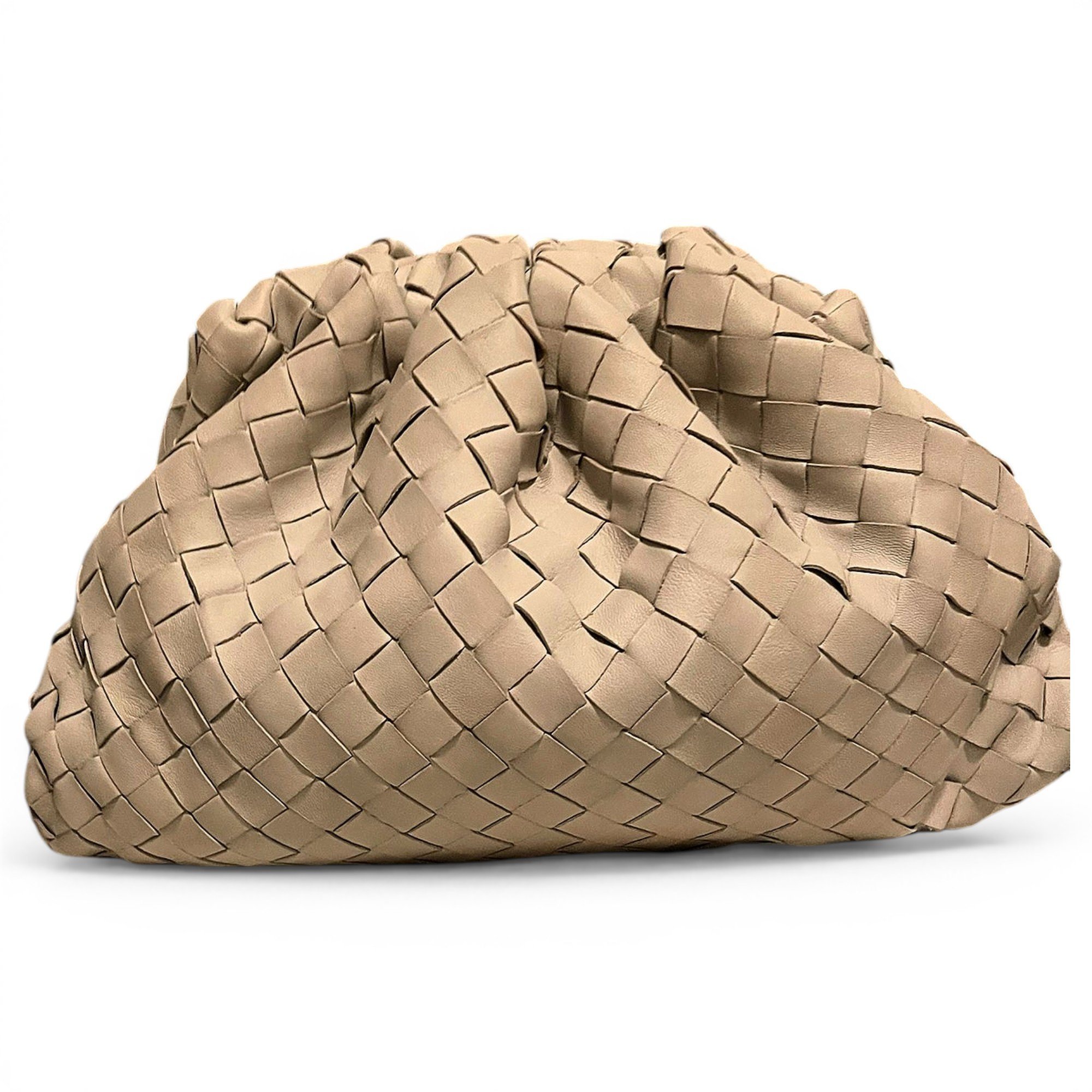 Pouch leather clutch bag