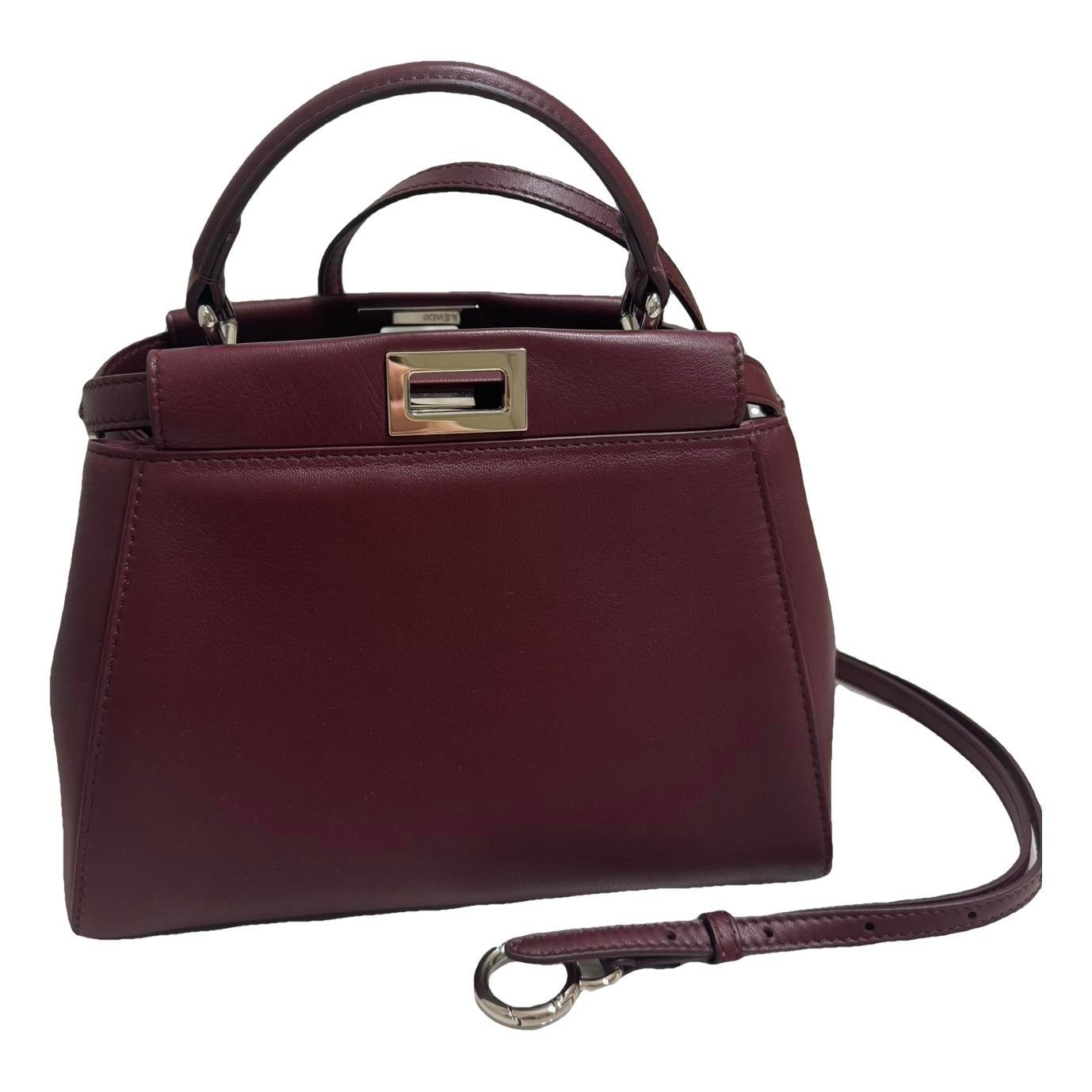 Peekaboo leather handbag