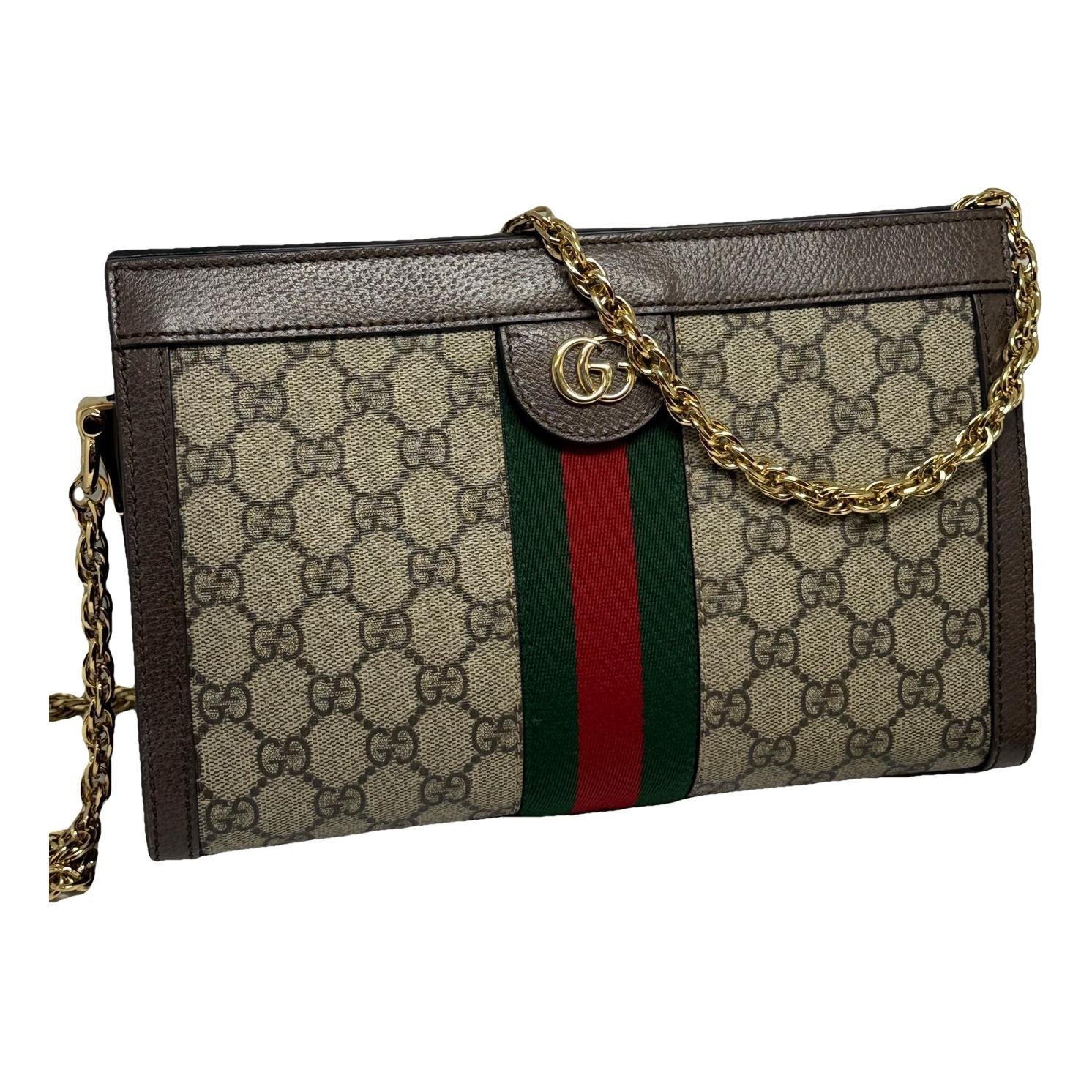 Ophidia Chain leather handbag