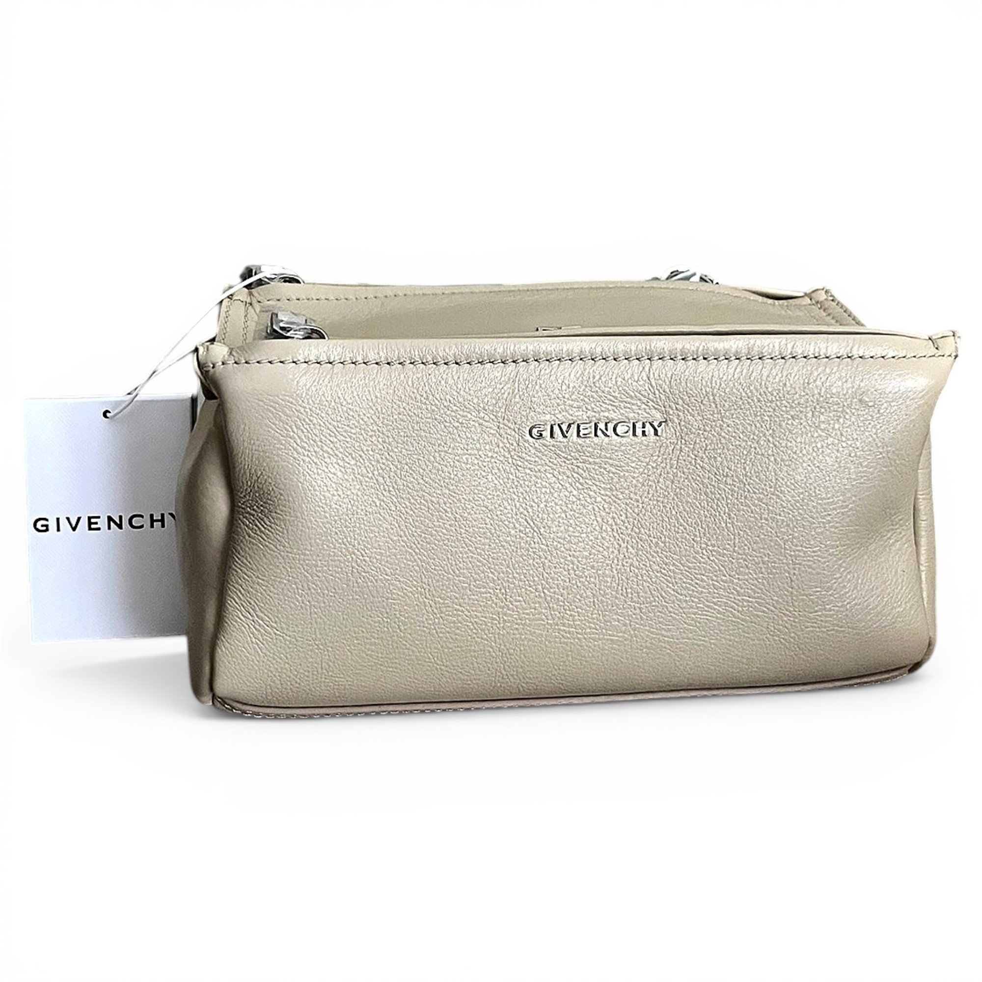 Pandora leather clutch bag