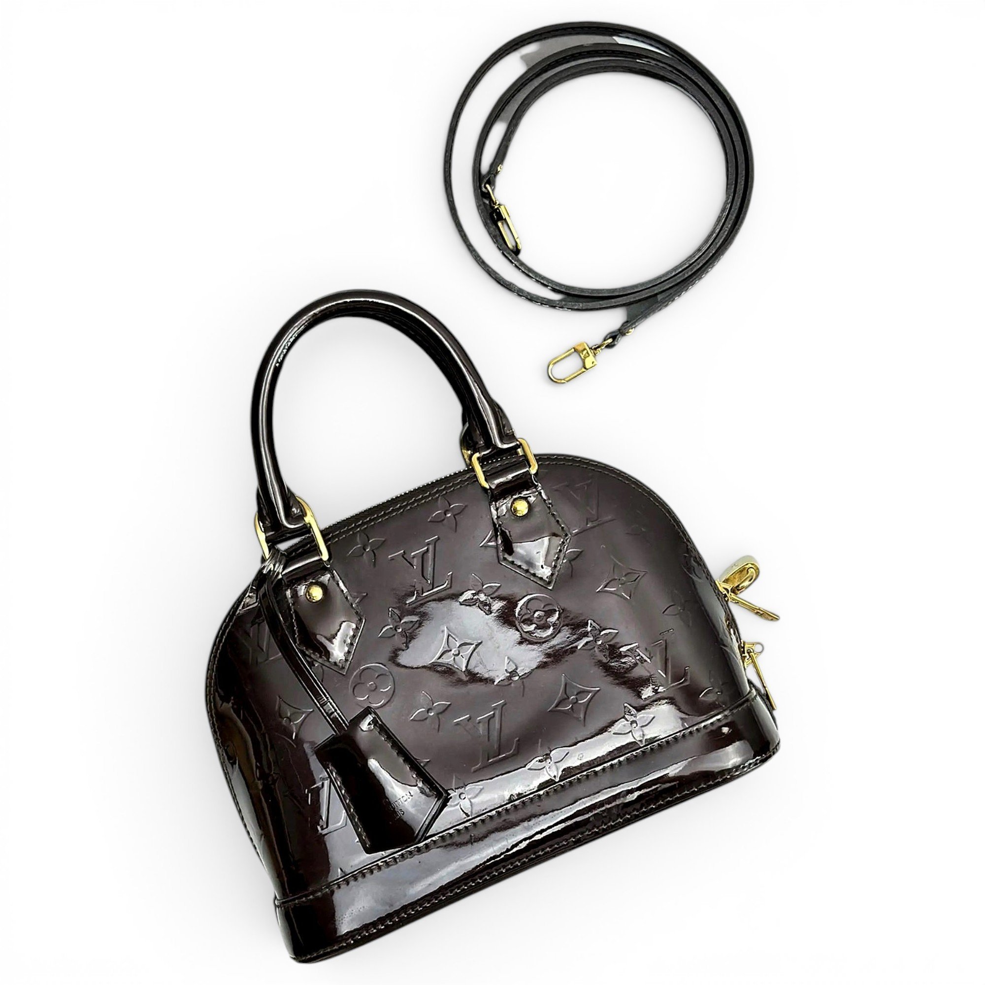 Alma BB patent leather handbag