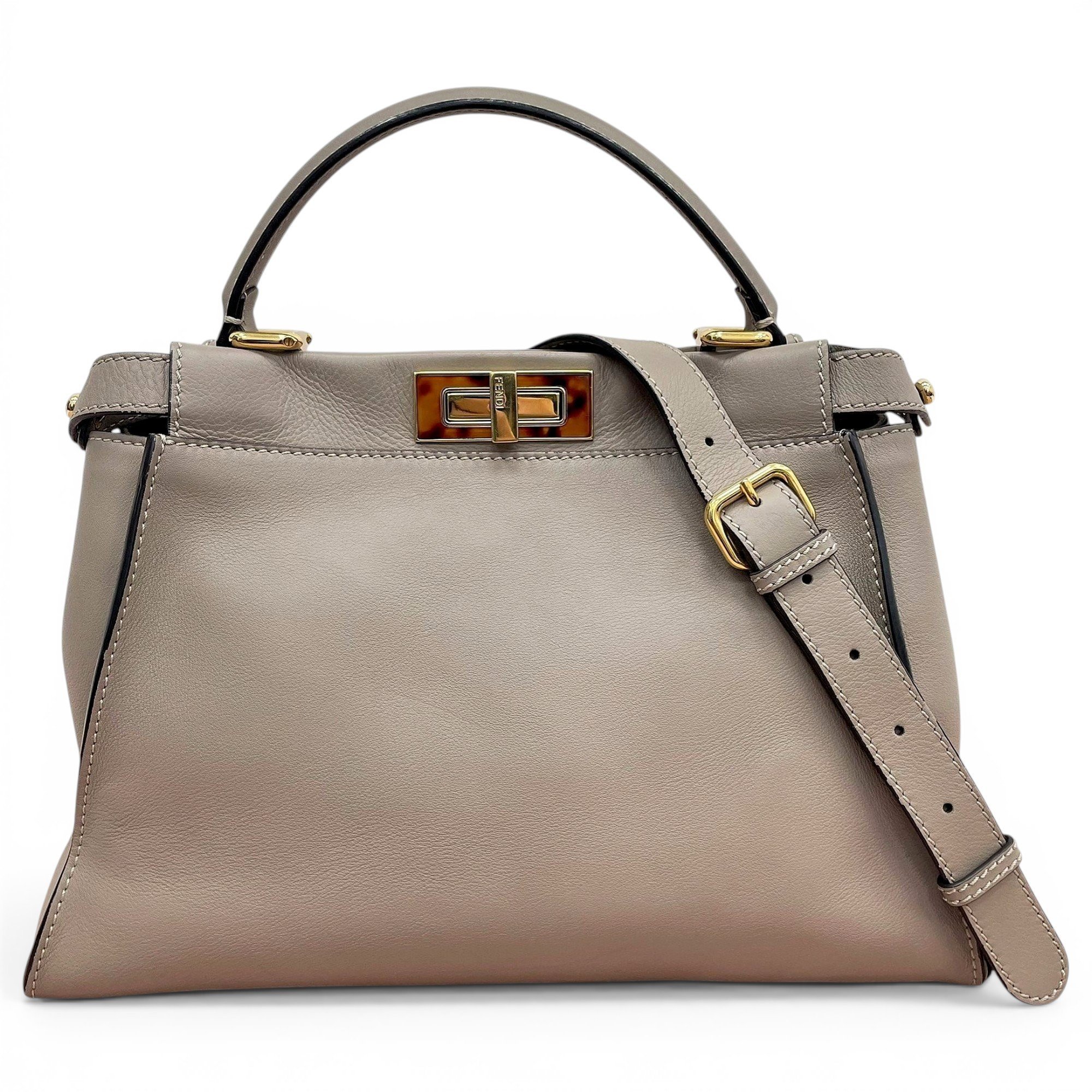 Peekaboo leather handbag