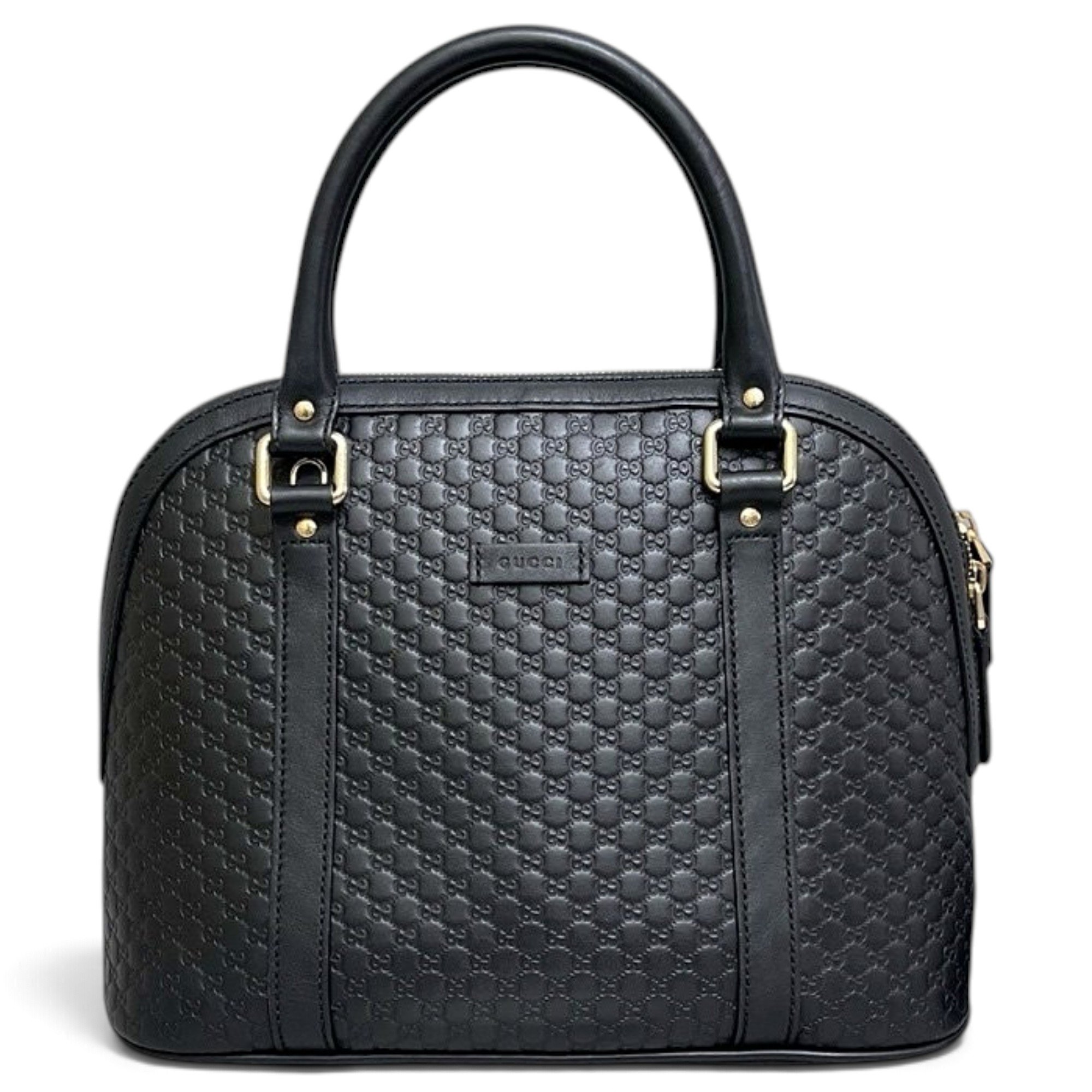 Dôme leather handbag