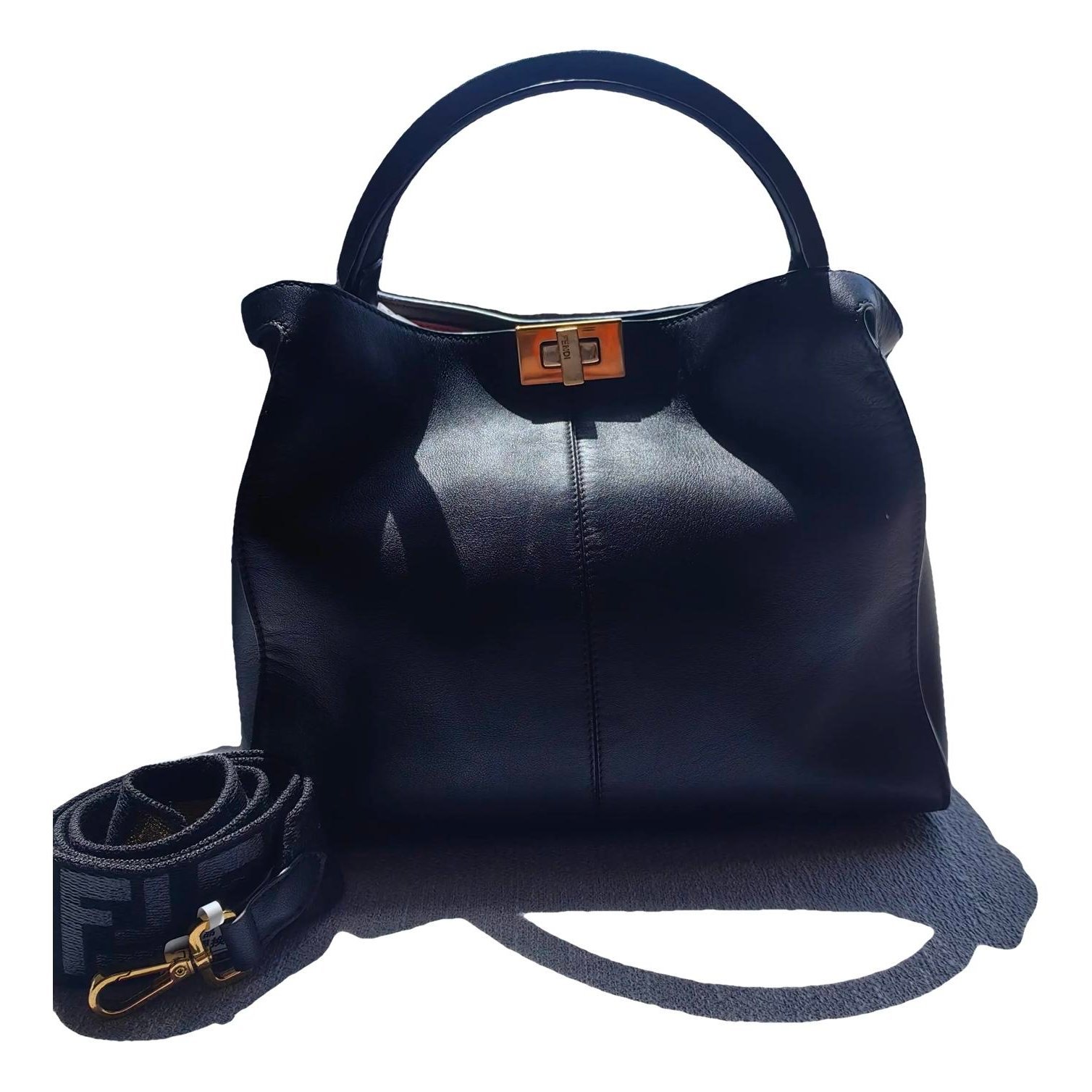 Peekaboo leather handbag