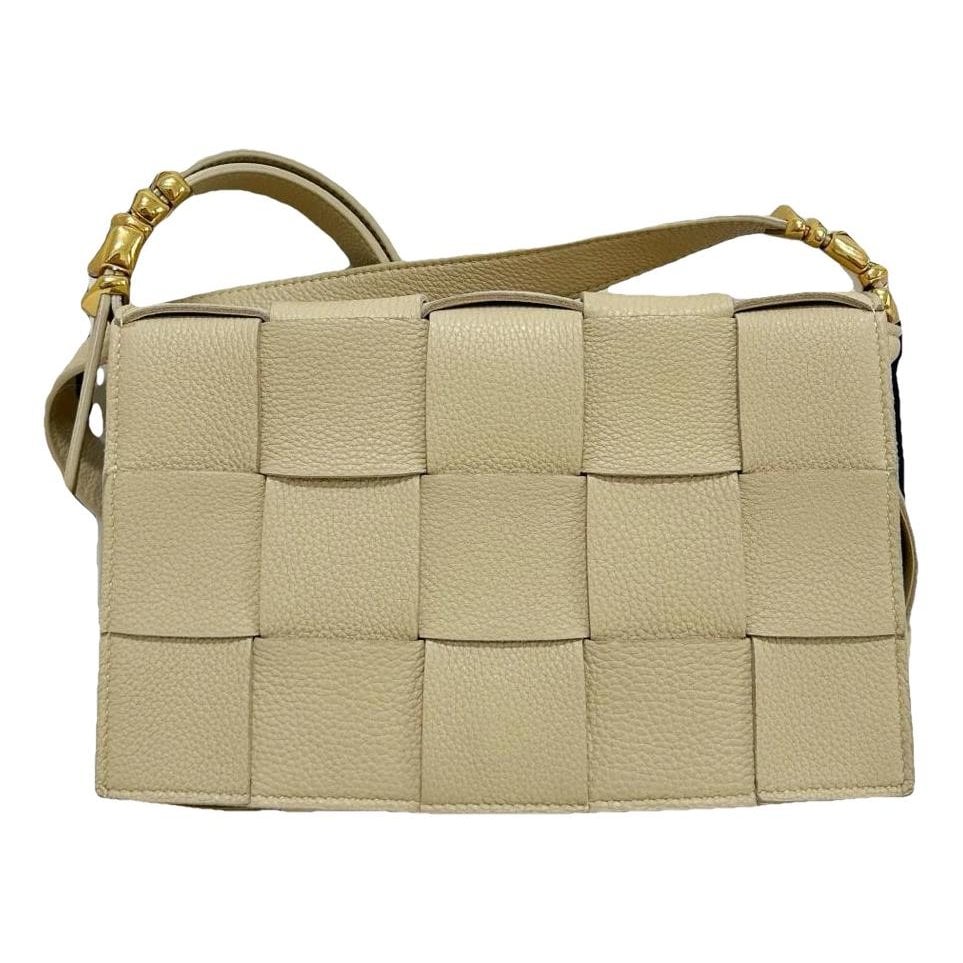 Cassette leather handbag