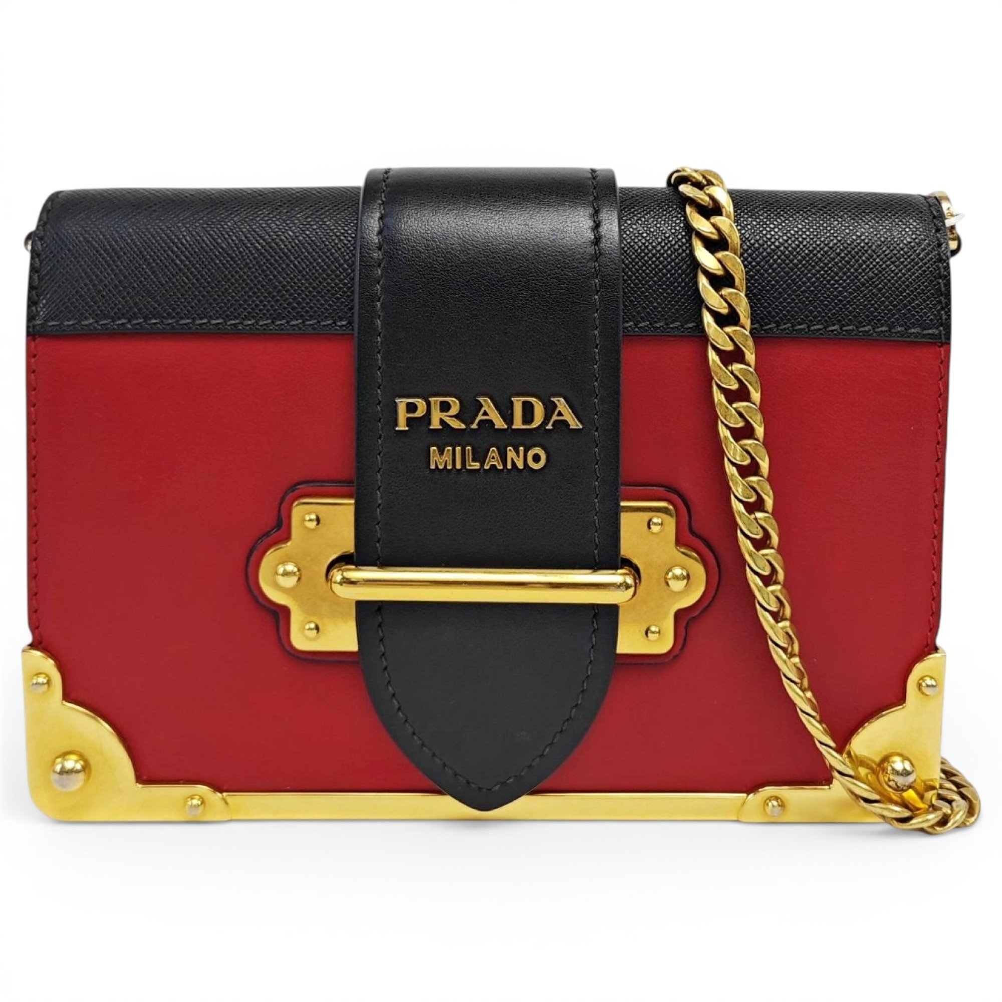 Cahier leather handbag