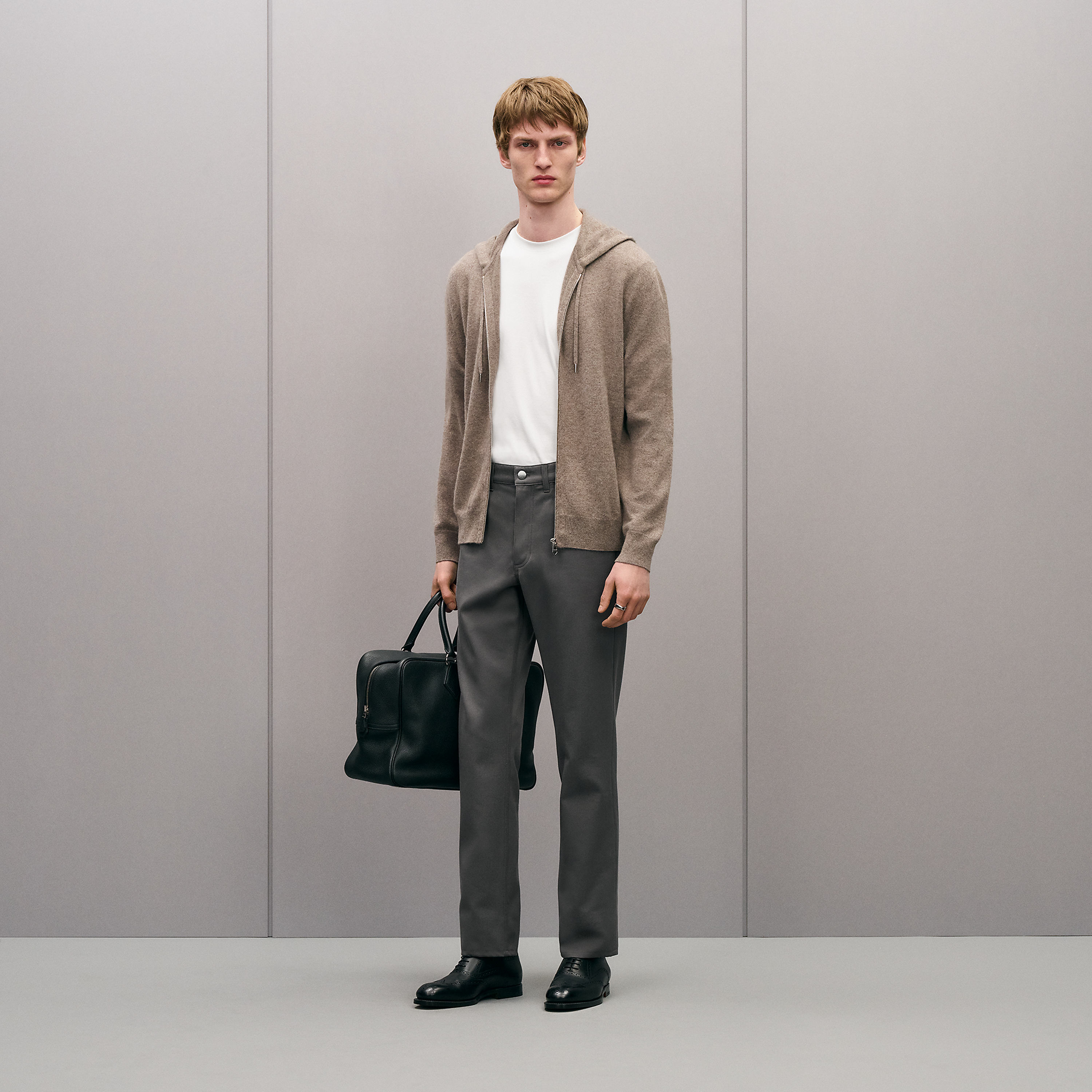 "Maillon Chaine d'Ancre" zipped cashmere jacket