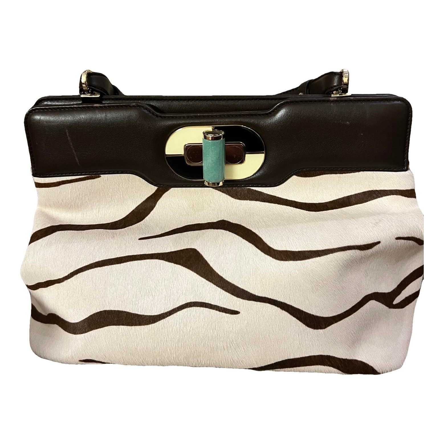 Bvlgari Isabella Rossellini pony-style calfskin handbag
