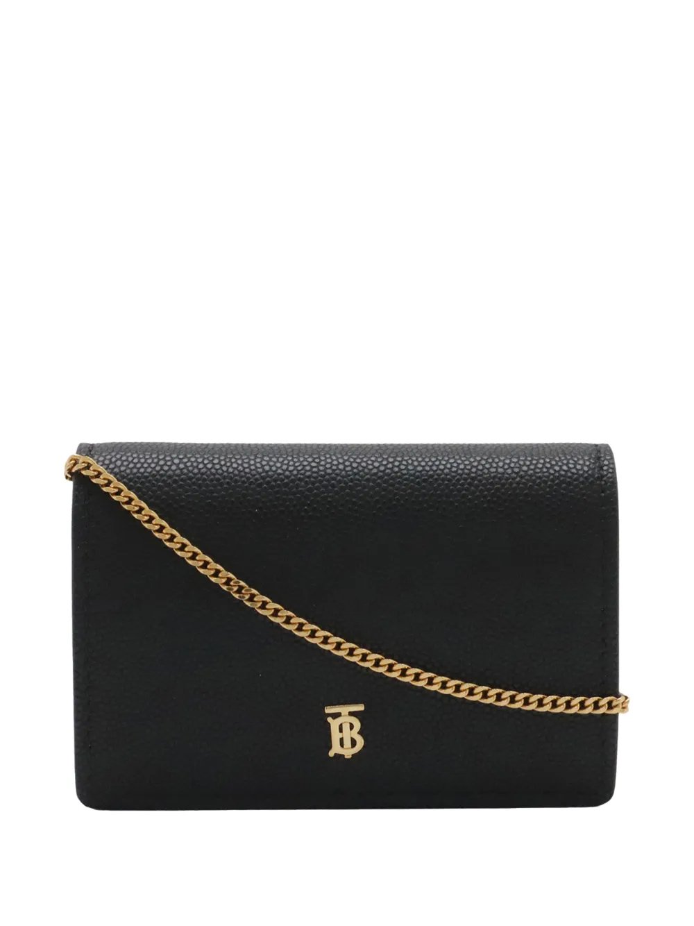 2018-2023 Grained Calfskin TB Jessie Card Case on Chain crossbody bag