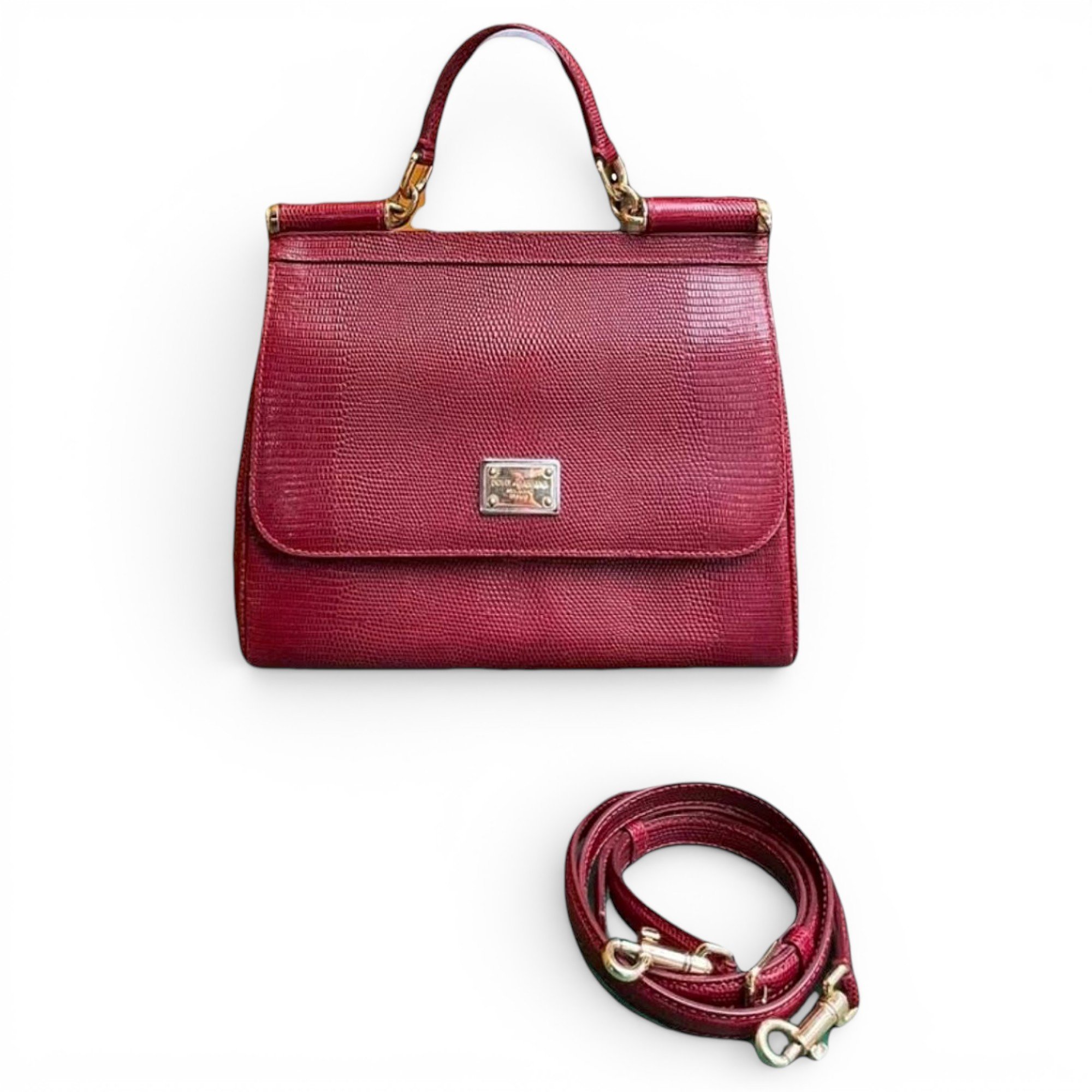 Dolce & Gabbana Sicily leather handbag