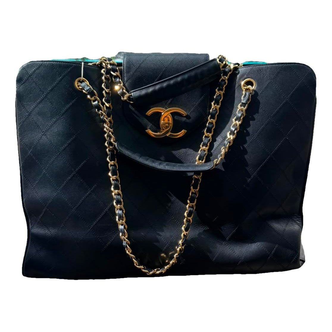 Leather tote
