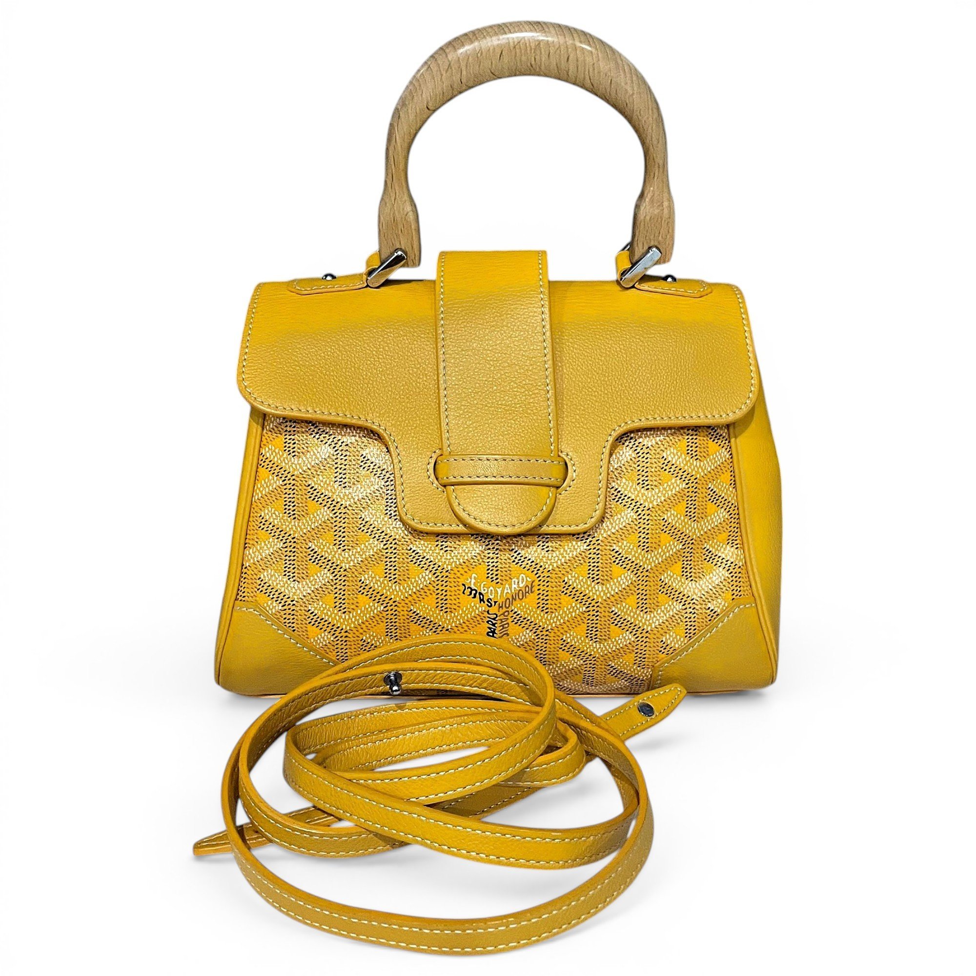 Goyard Saïgon leather handbag
