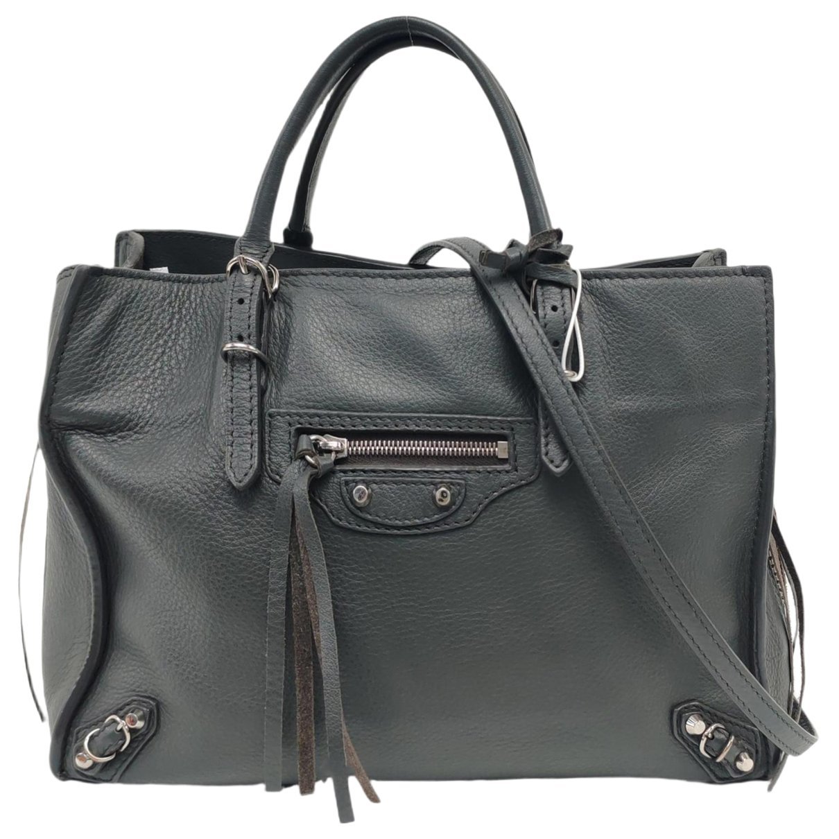 Papier leather handbag
