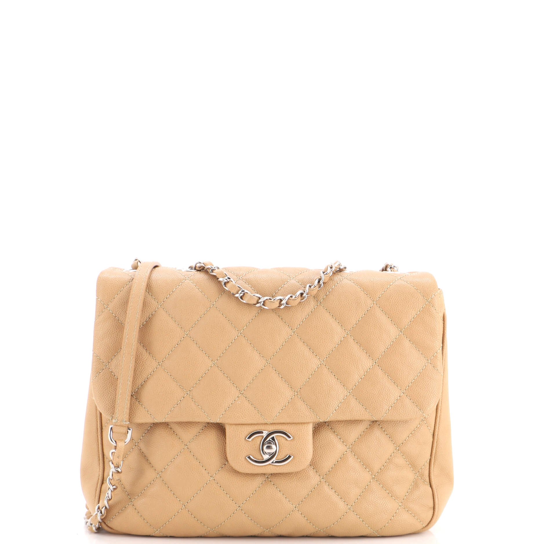 Urban Companion Flap Bag Quilted Caviar Small