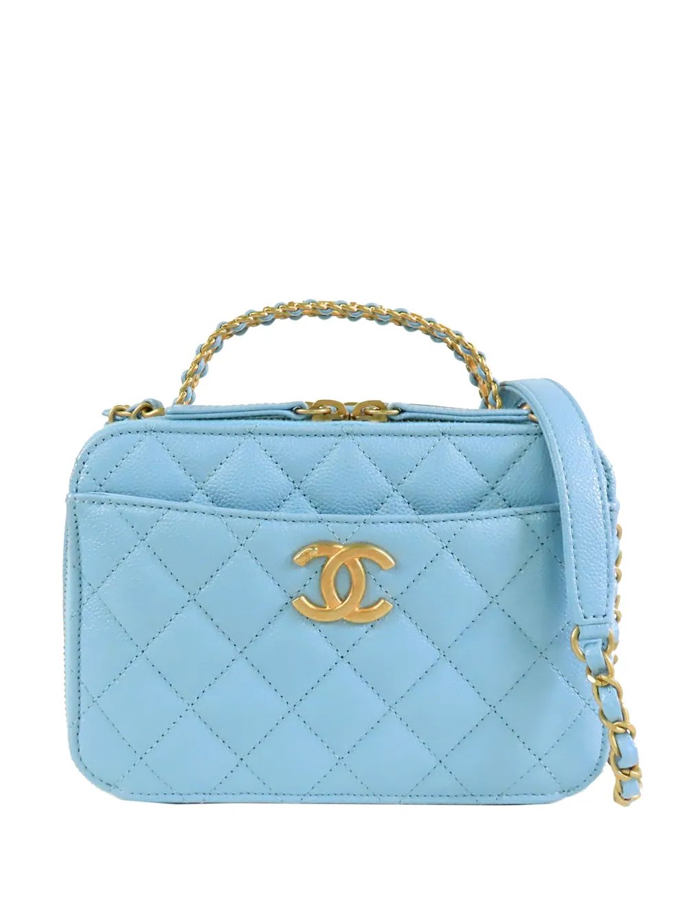 2021-2026 Small Quilted Caviar Pick Me Up Vanity Case satchel