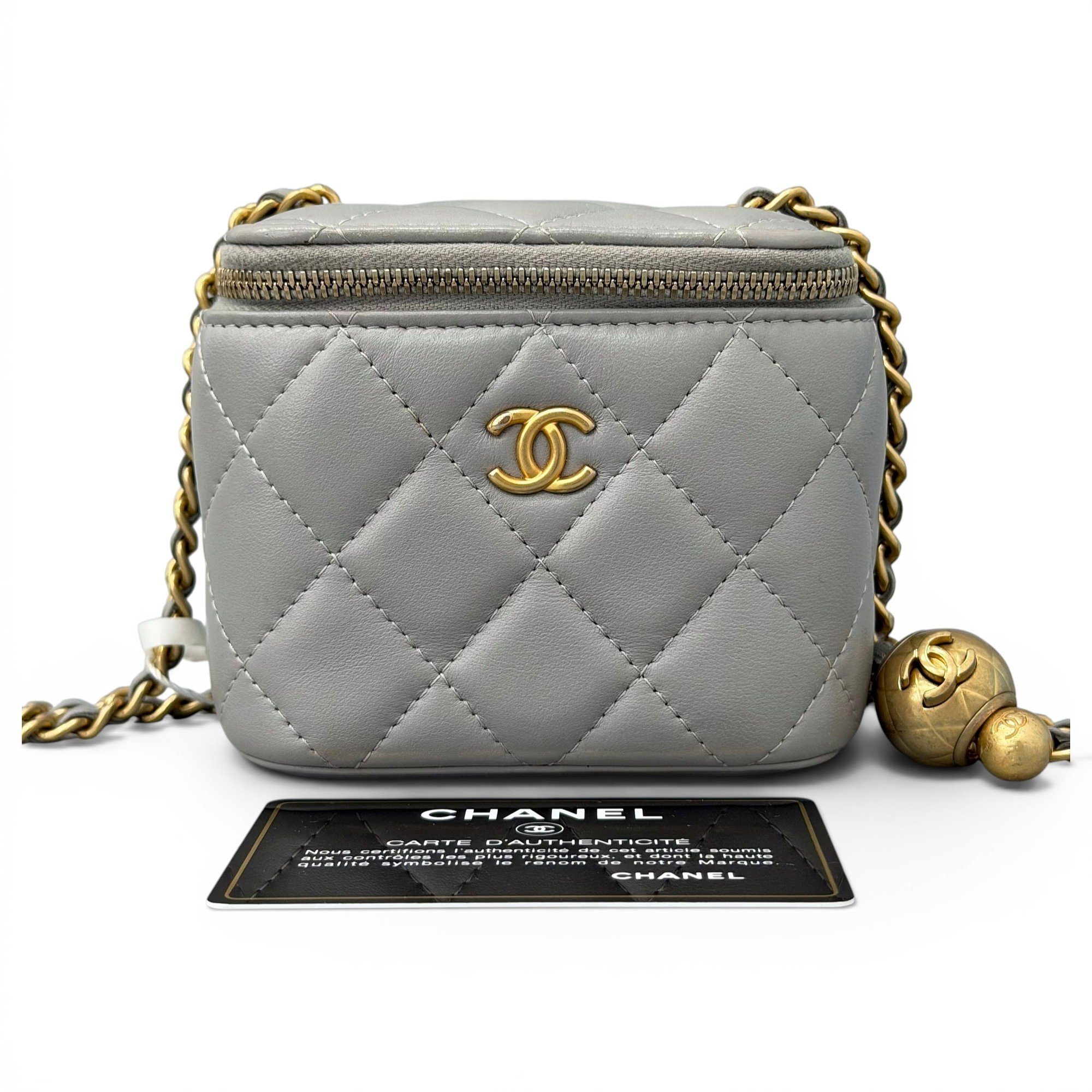 Trendy CC Vanity leather handbag
