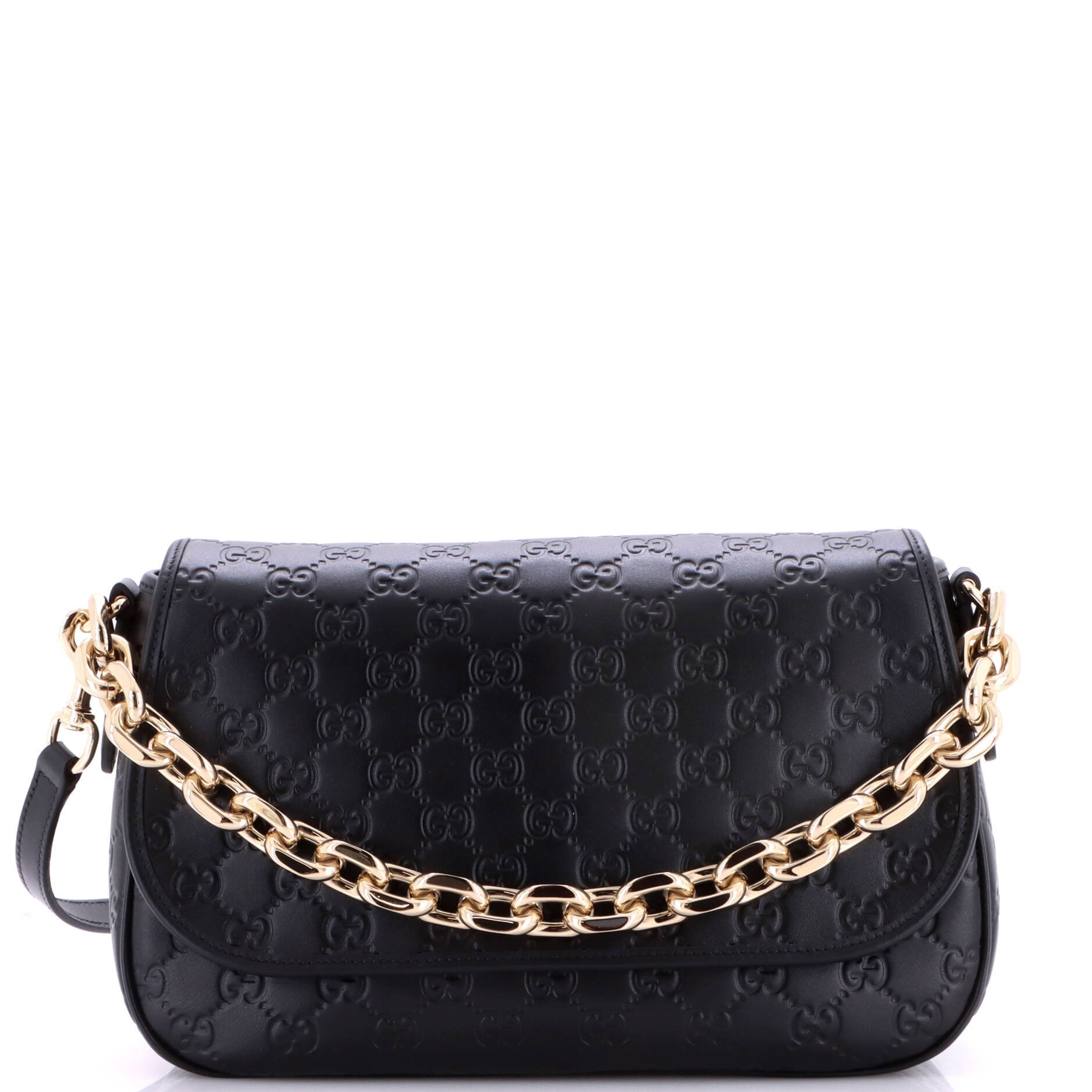 Emblem Arabella Shoulder Bag Guccissima Leather Medium
