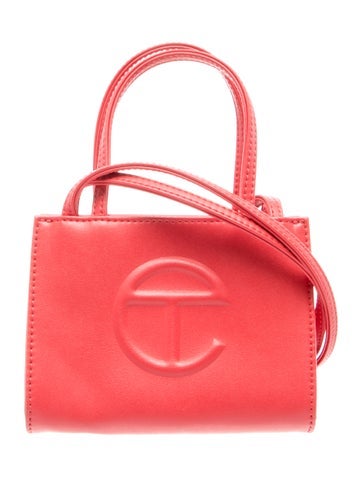 Telfar Signature Small Red Shopping Bag Small