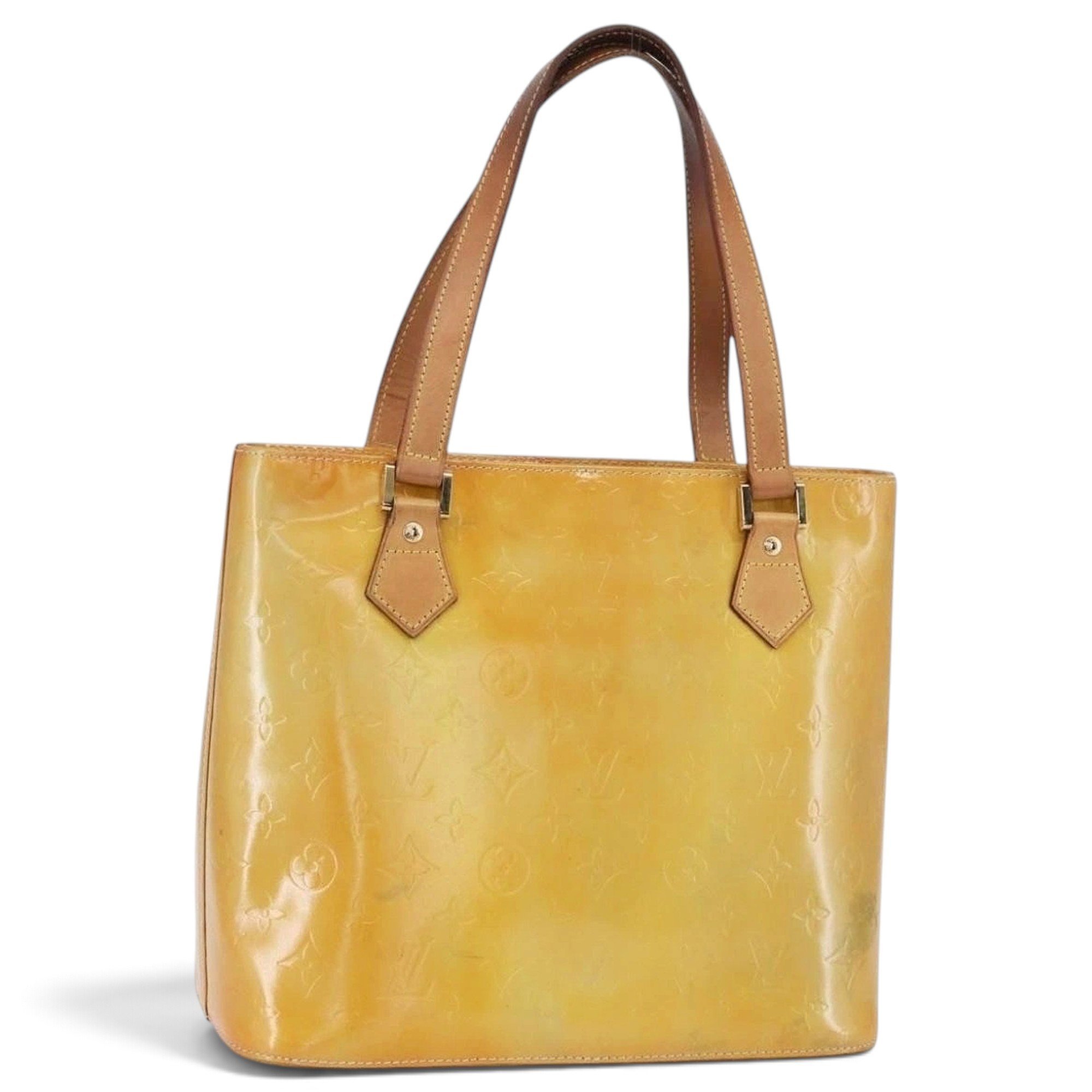 Patent leather handbag