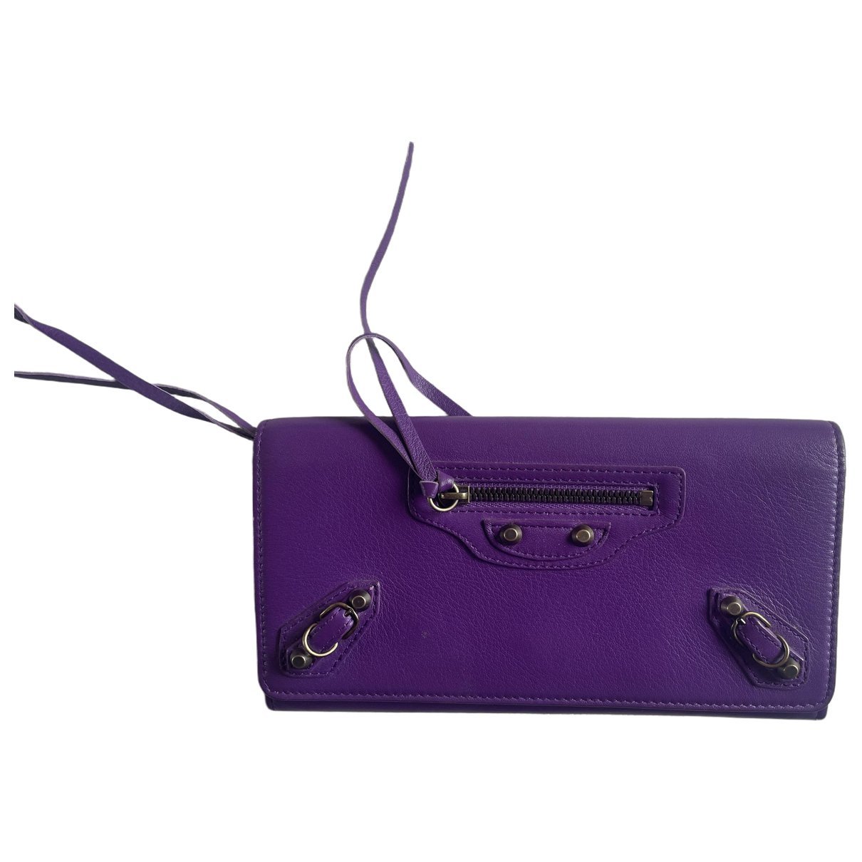 Envelop leather clutch bag